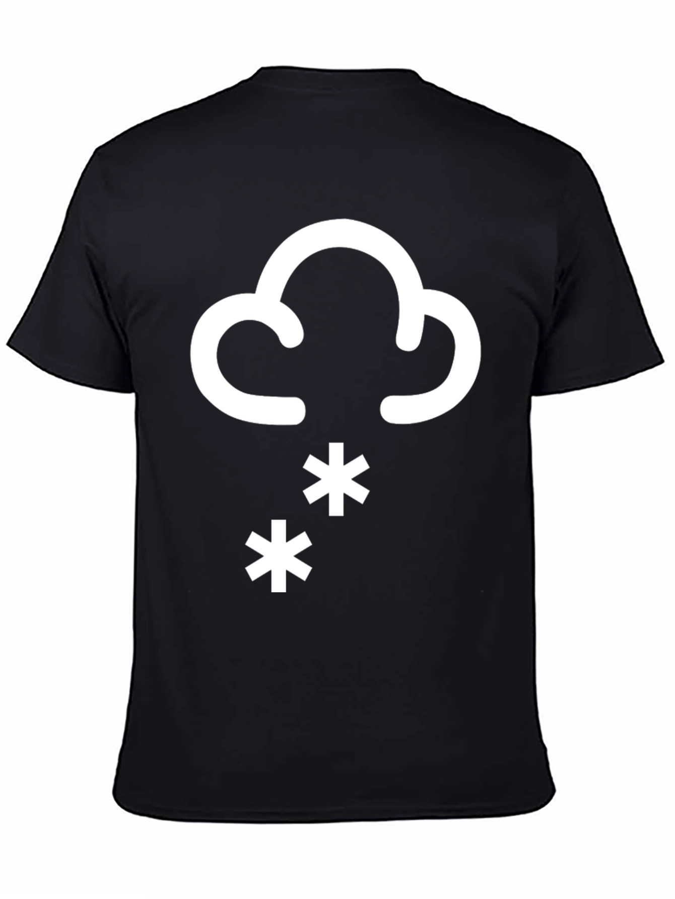Snow Day Graphic T-Shirt - Black Cotton Tee