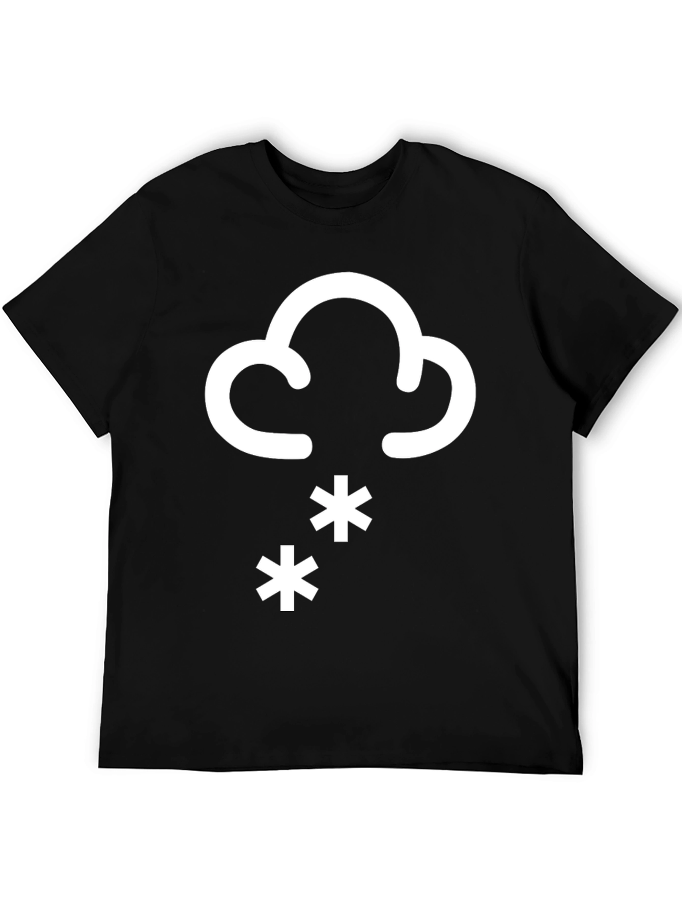 Snow Day Graphic T-Shirt - Black Cotton Tee