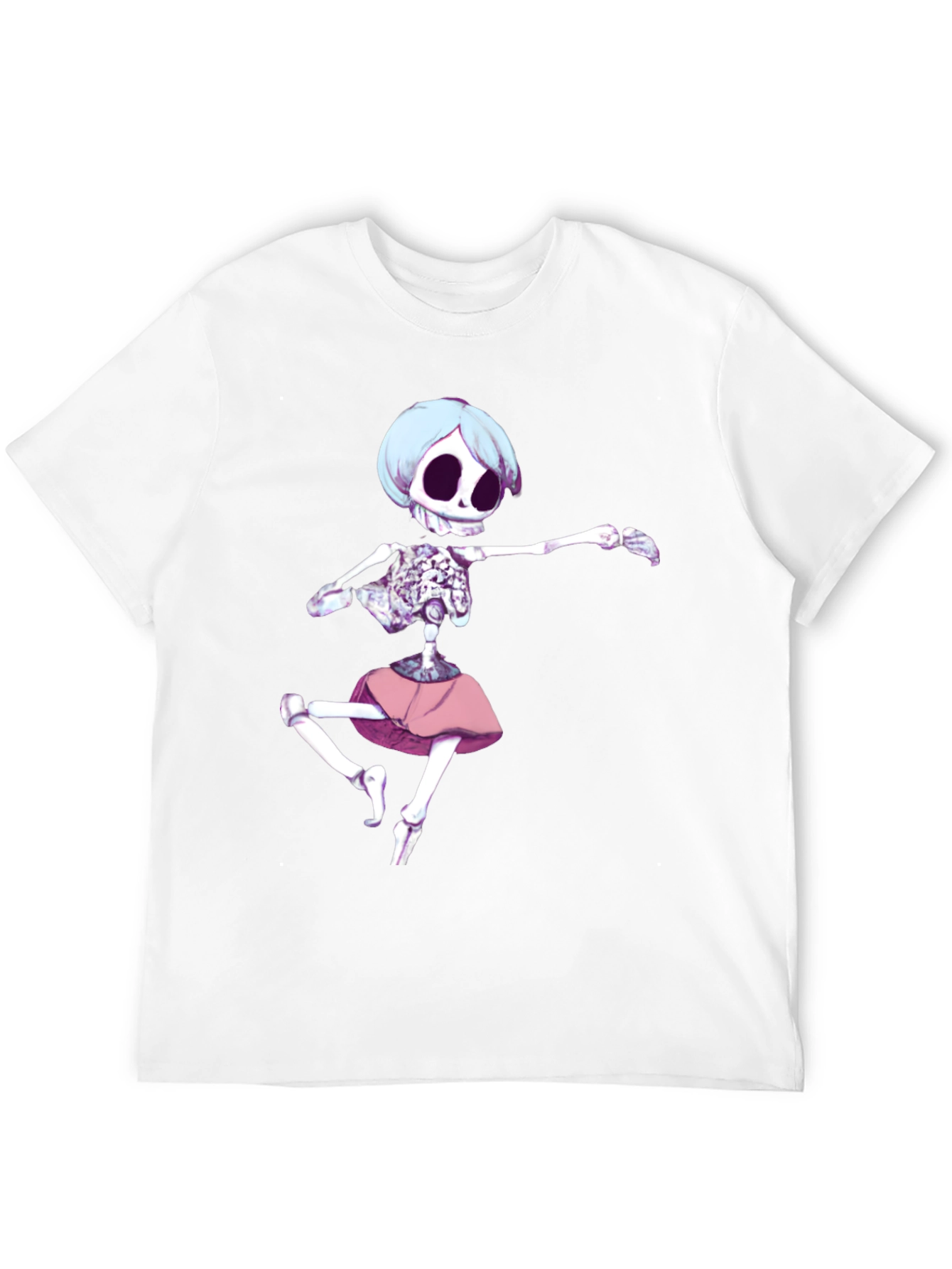 Skeleton Ballerina Graphic T-Shirt - Black