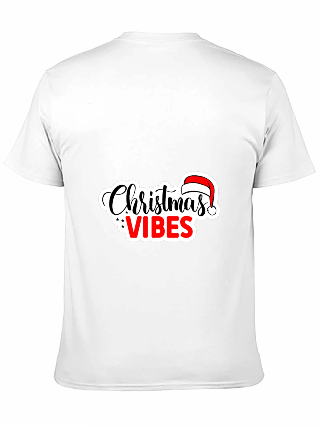 Christmas Vibes Black Tee
