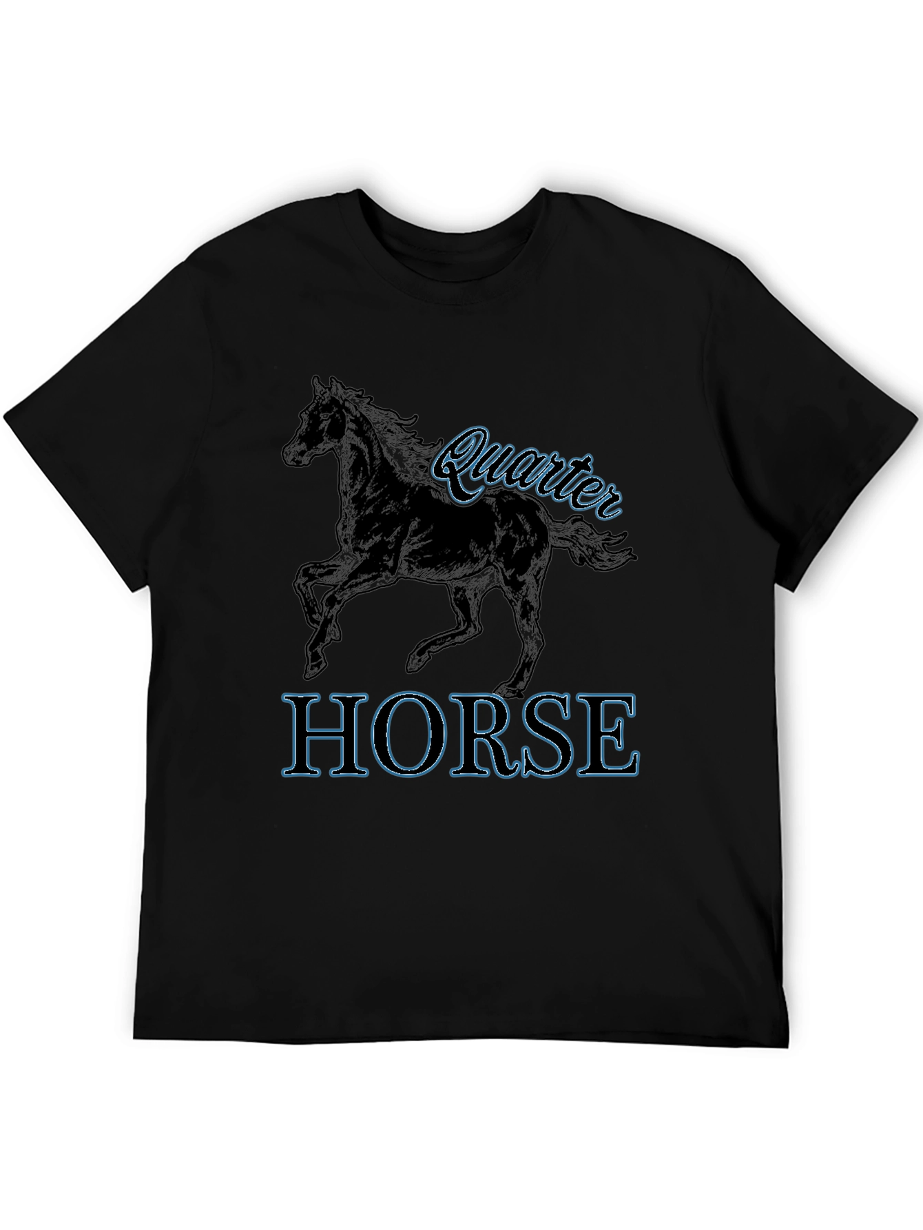 Quarter Horse Graphic Tee - Black Unisex T-Shirt