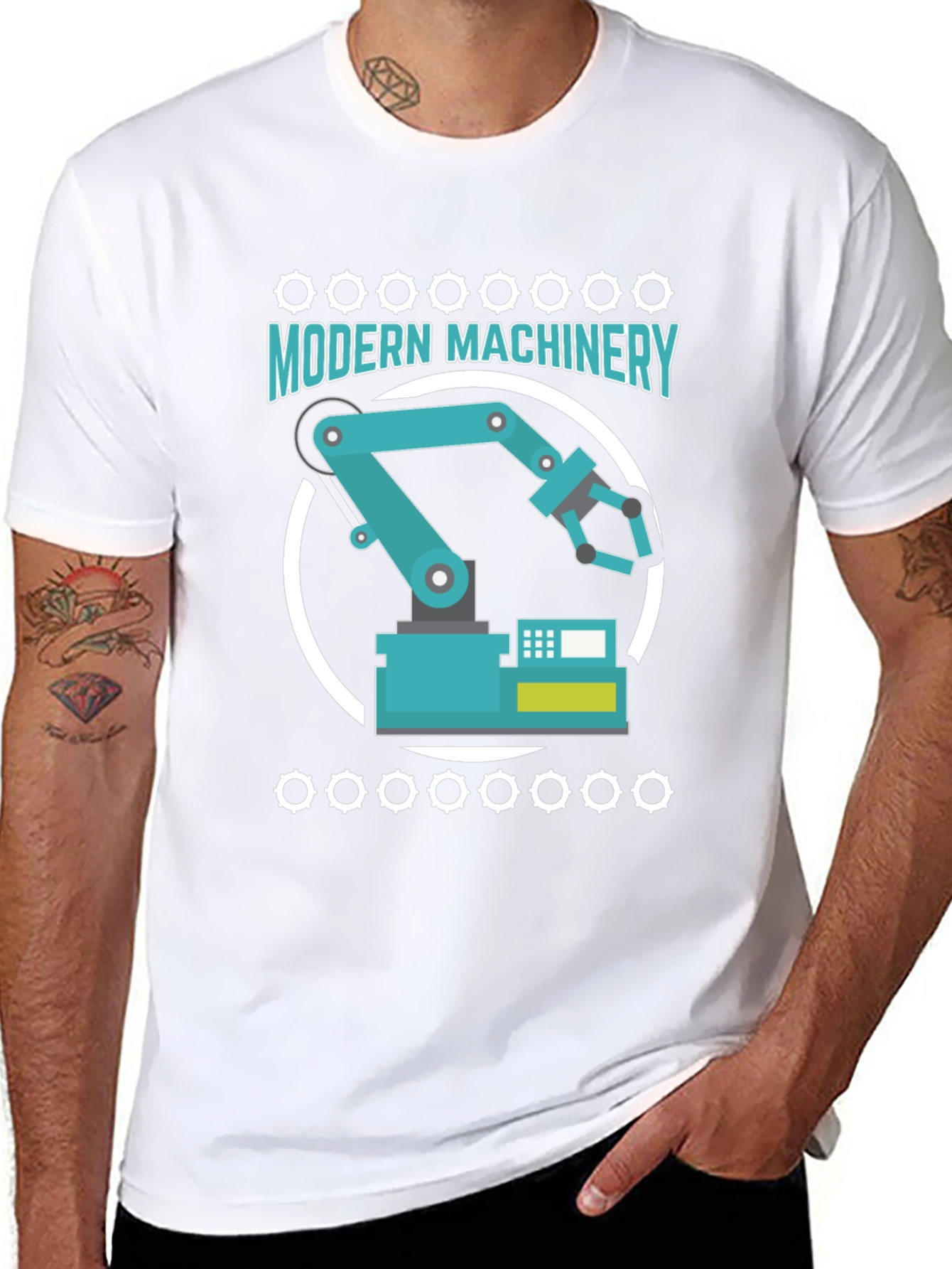 Modern Machinery Graphic T-Shirt