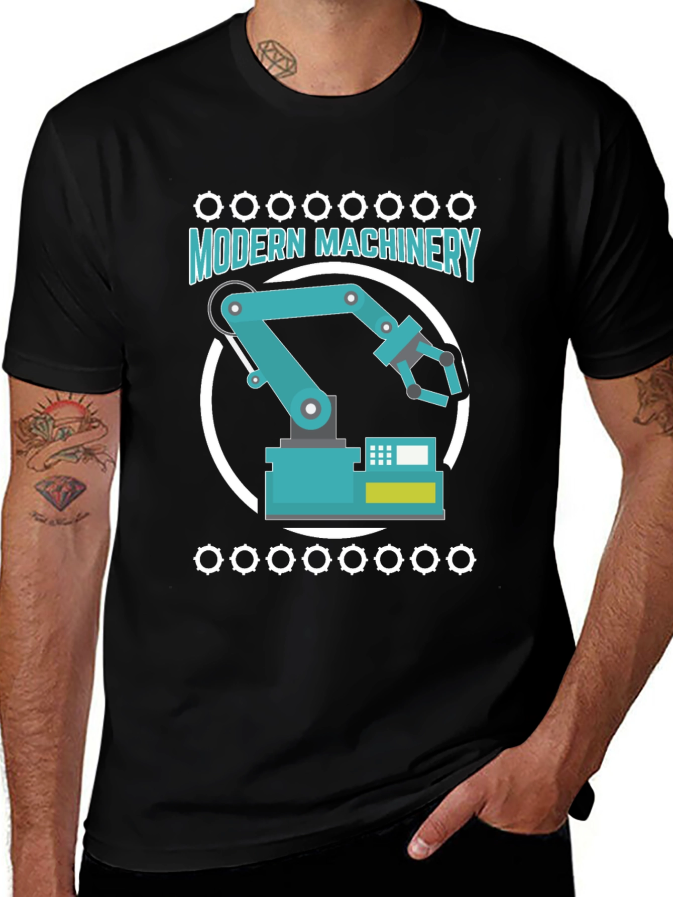 Modern Machinery Graphic T-Shirt