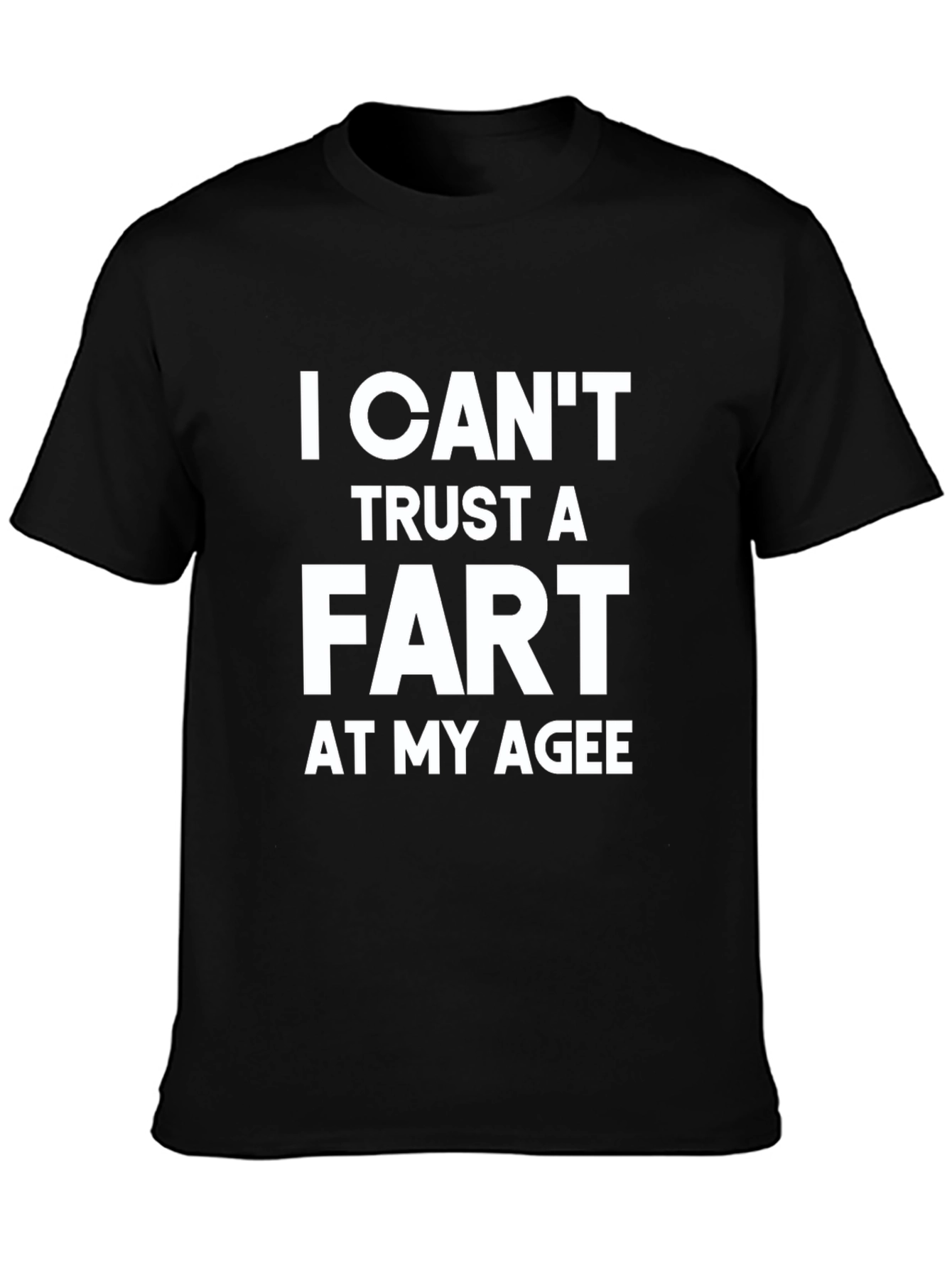 Funny Mens Black T-Shirt - Fart Joke