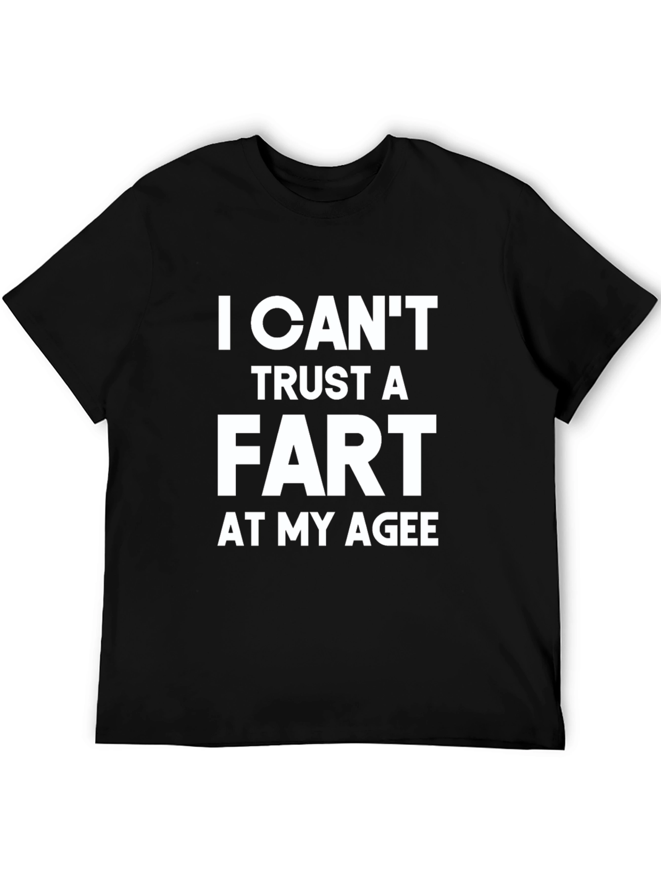 Funny Mens Black T-Shirt - Fart Joke