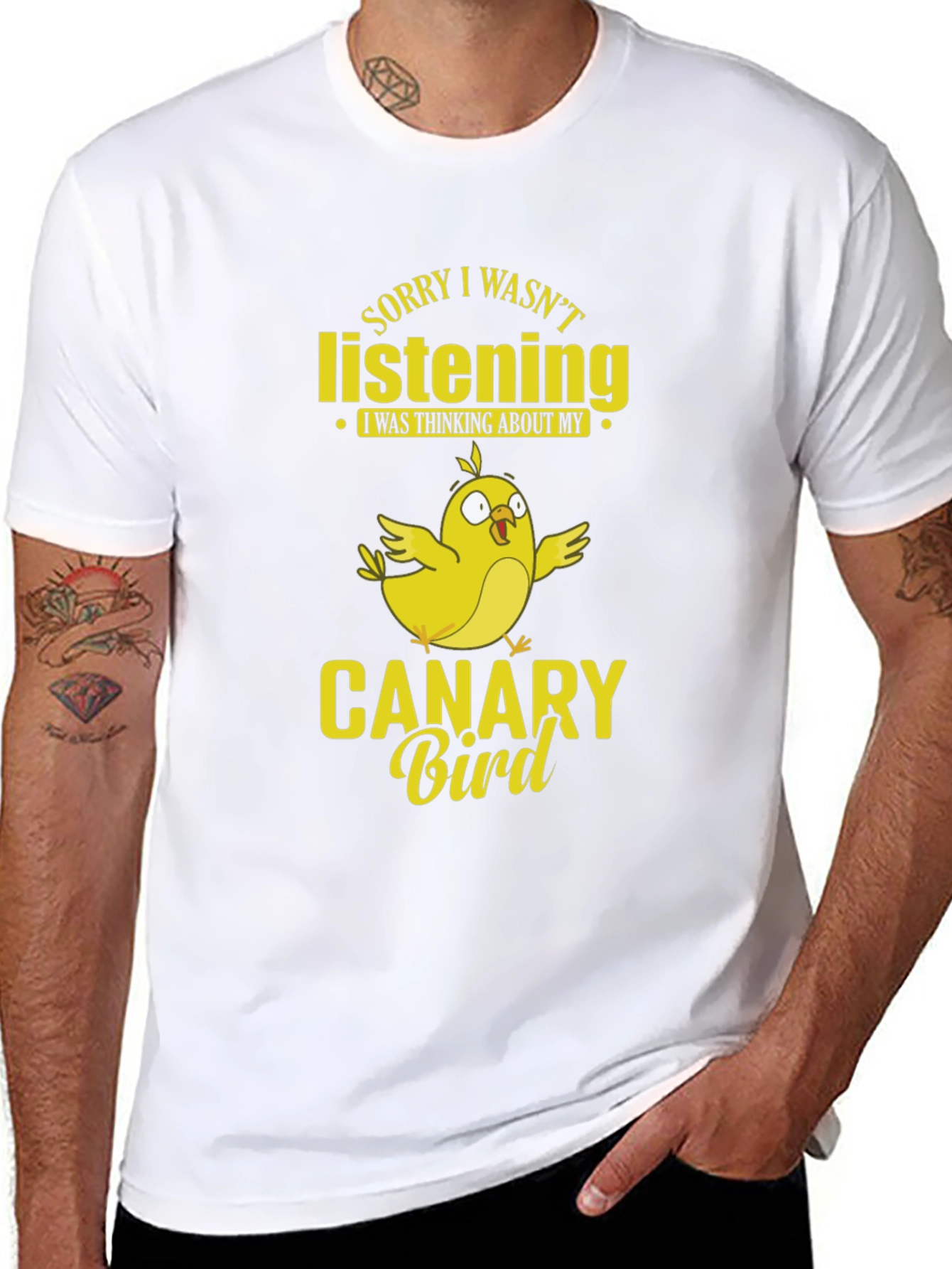Canary Bird T-Shirt Funny Bird Lover Tee