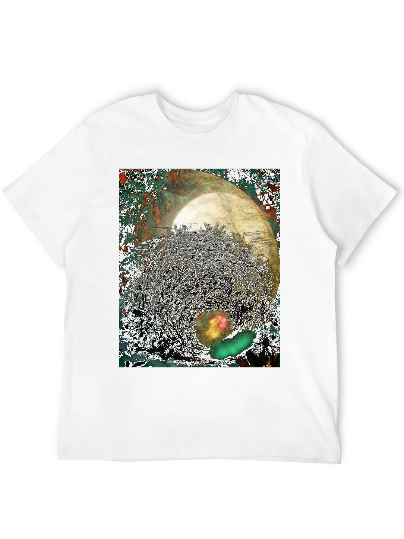Abstract Print Tee - Unique Graphic T-Shirt