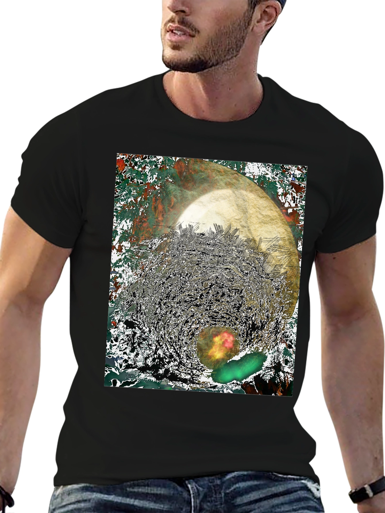 Abstract Print Tee - Unique Graphic T-Shirt