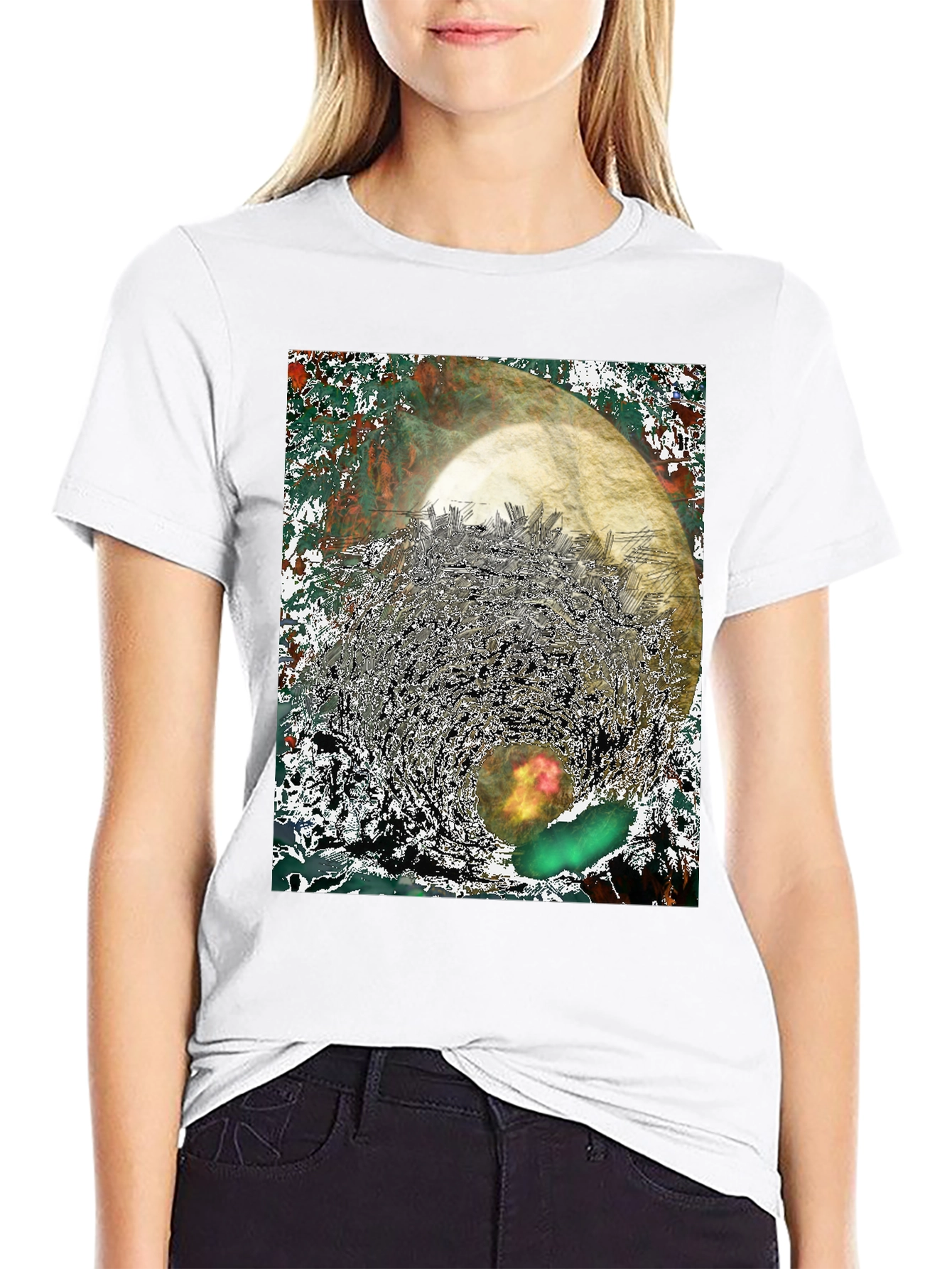 Abstract Print Tee - Unique Graphic T-Shirt