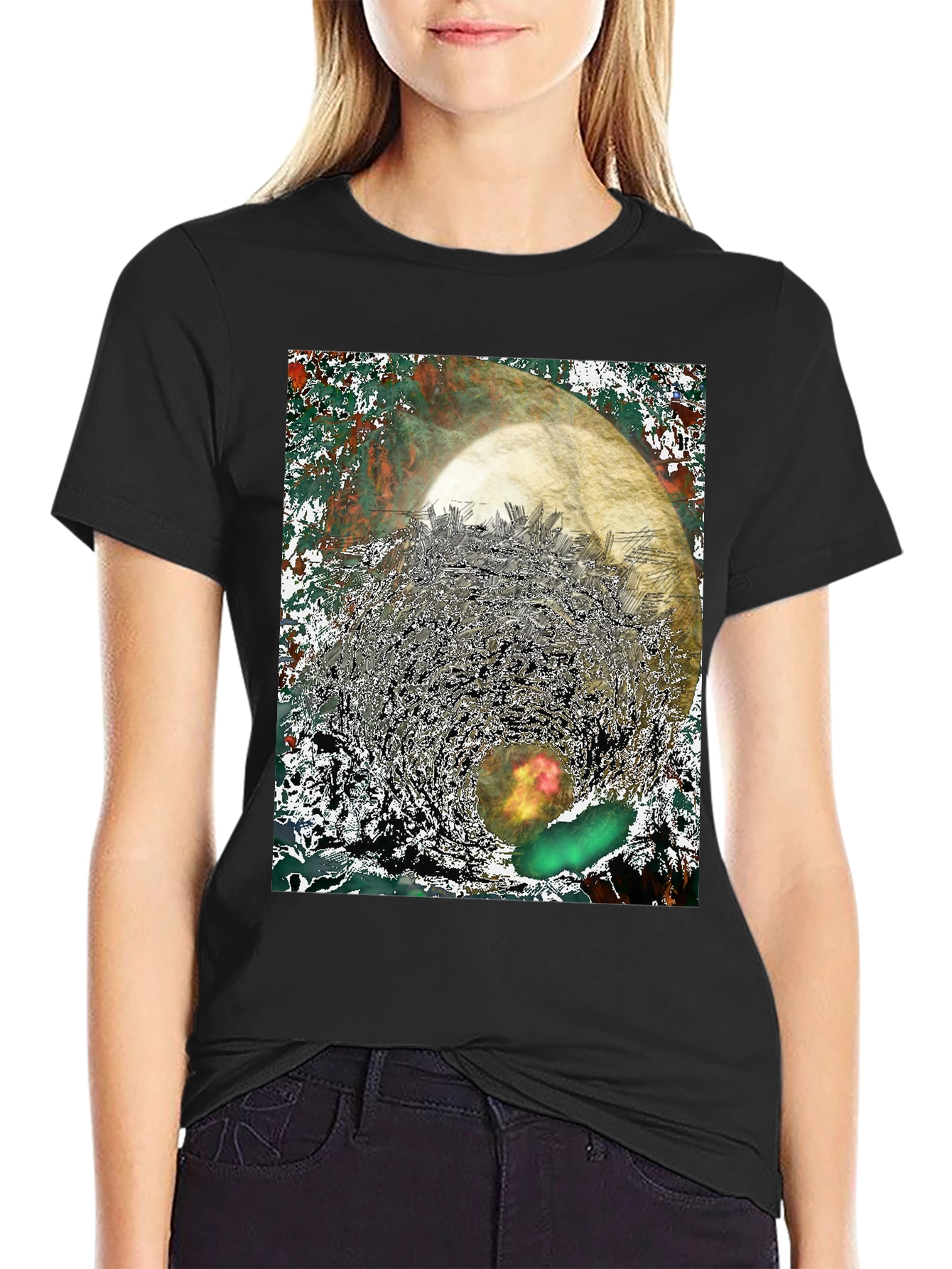 Abstract Print Tee - Unique Graphic T-Shirt