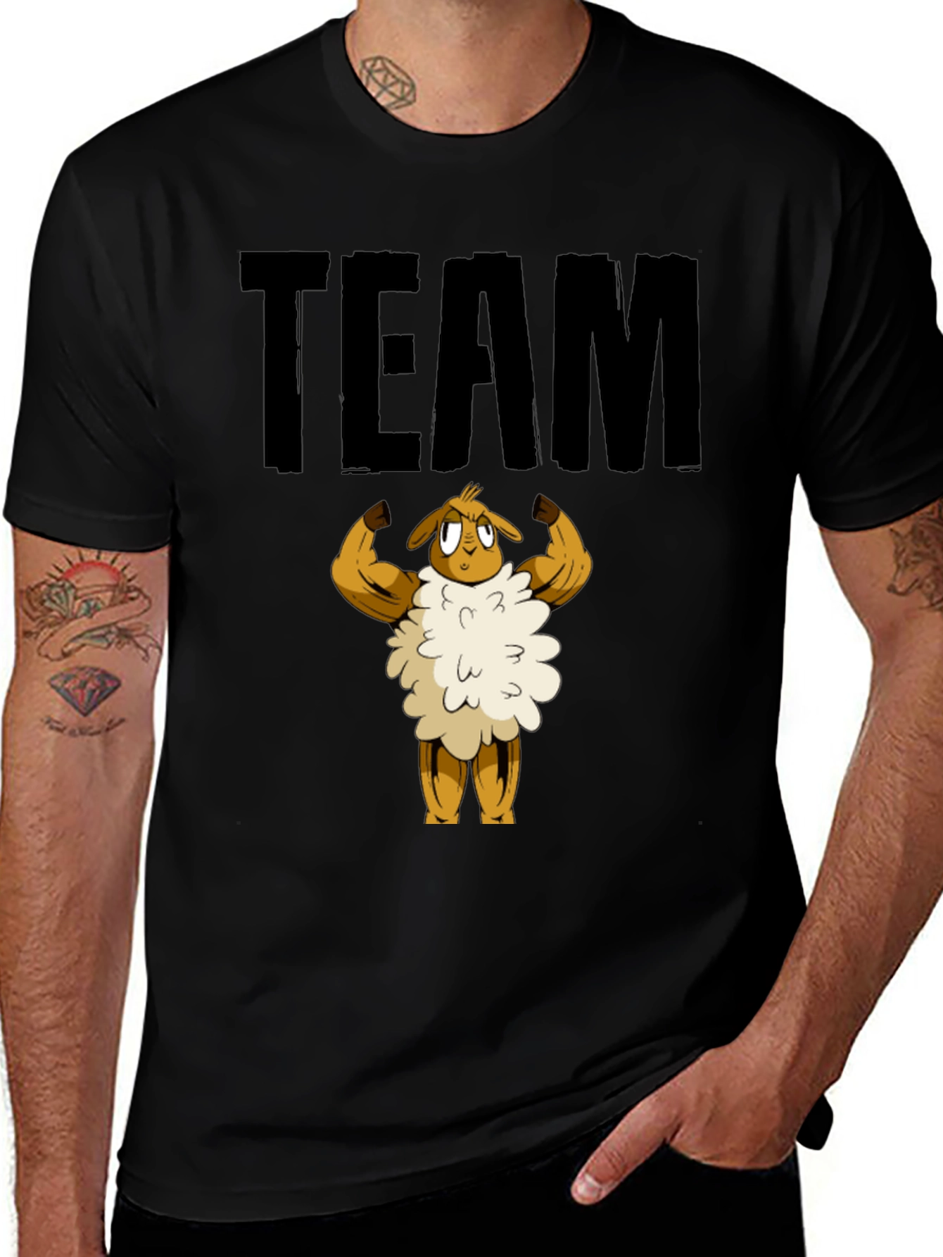 Team Sheep Black T-Shirt