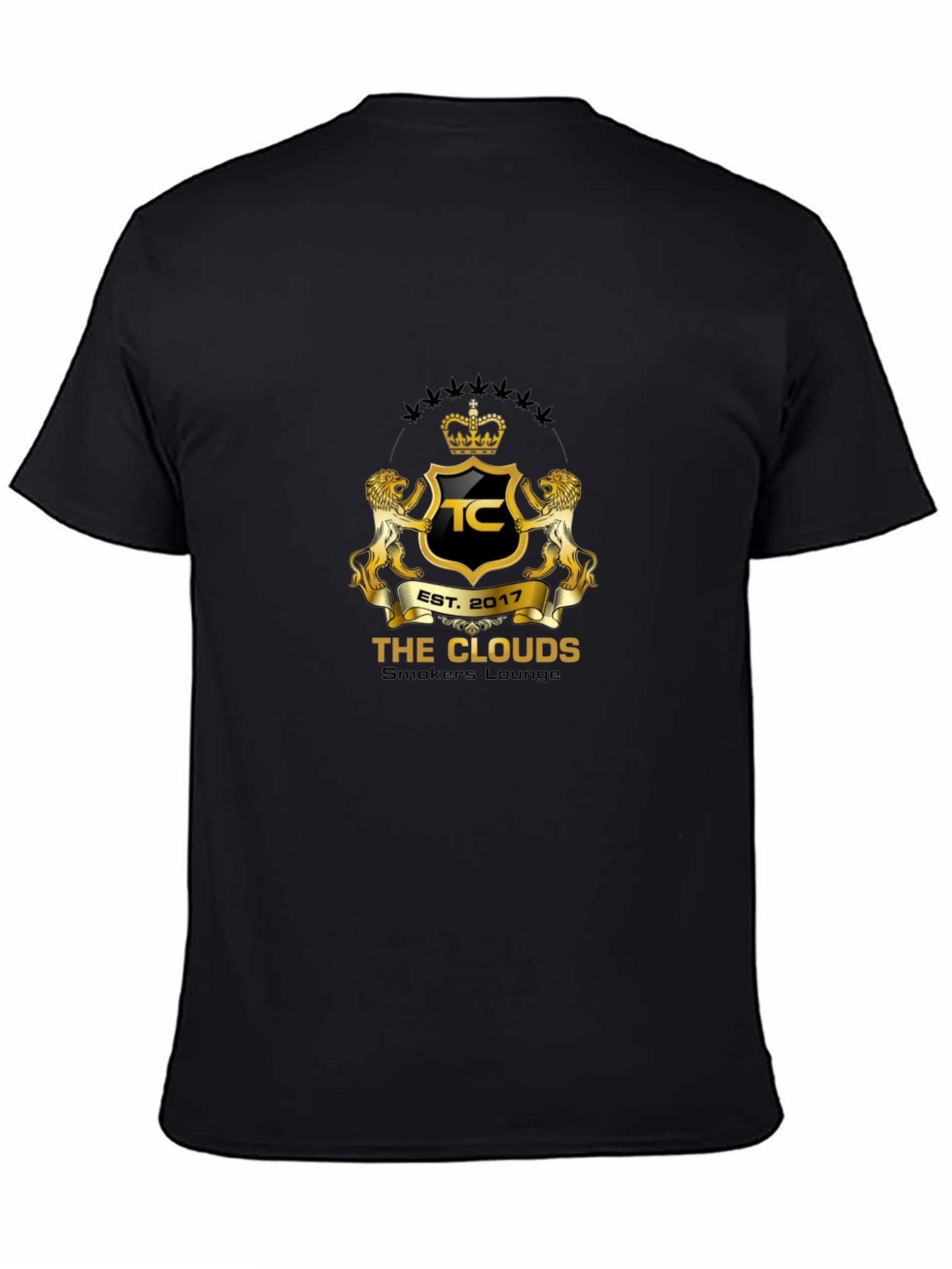 The Clouds Smokers Lounge Black T-Shirt