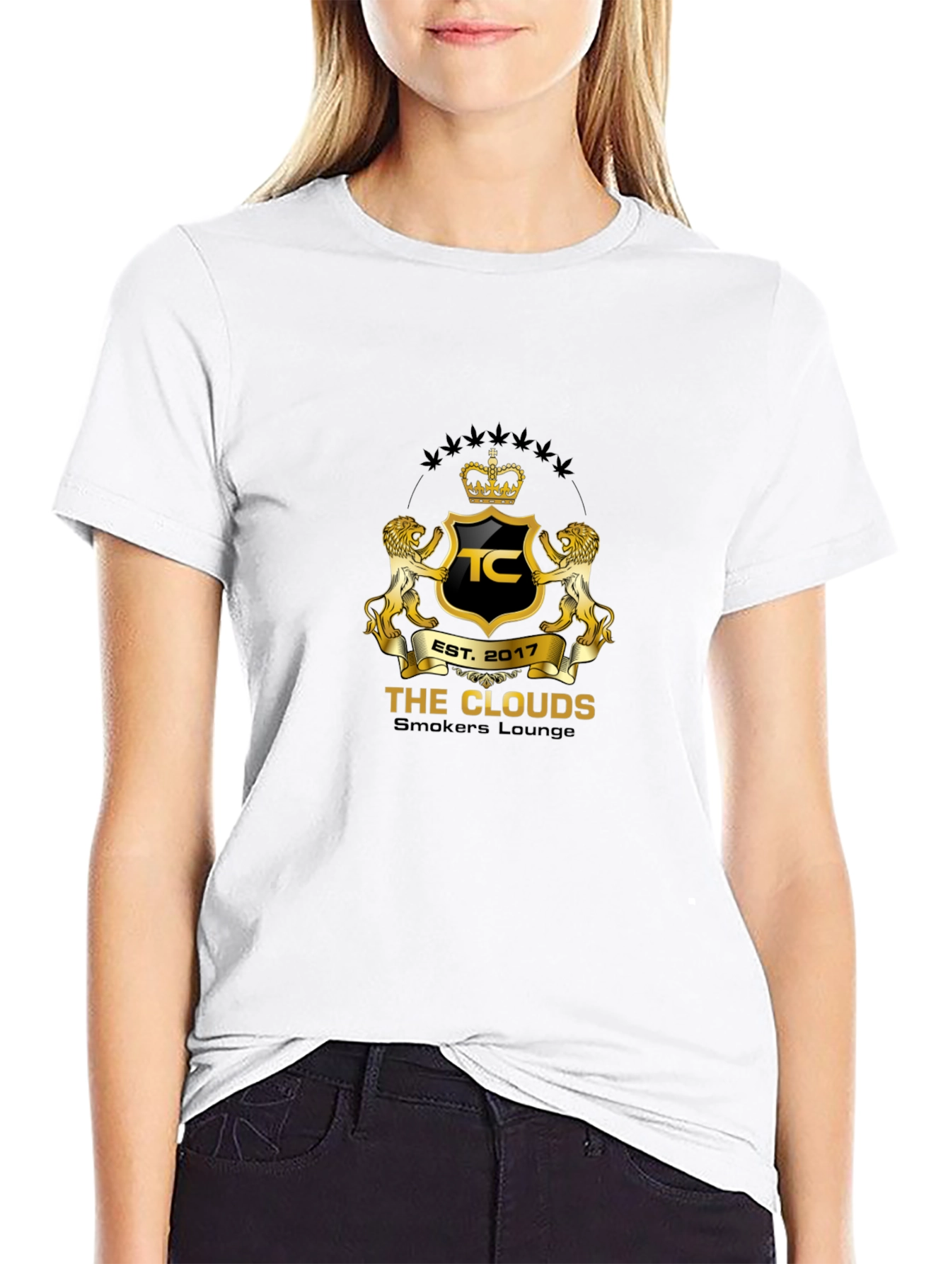 The Clouds Smokers Lounge Black T-Shirt