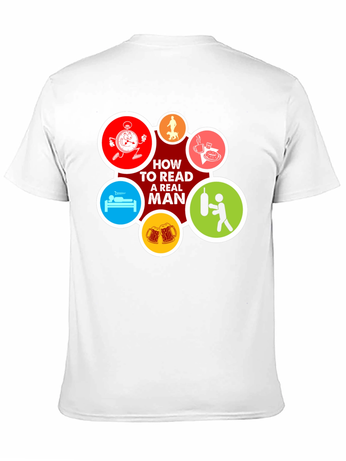How to Read a Real Man Black T-Shirt
