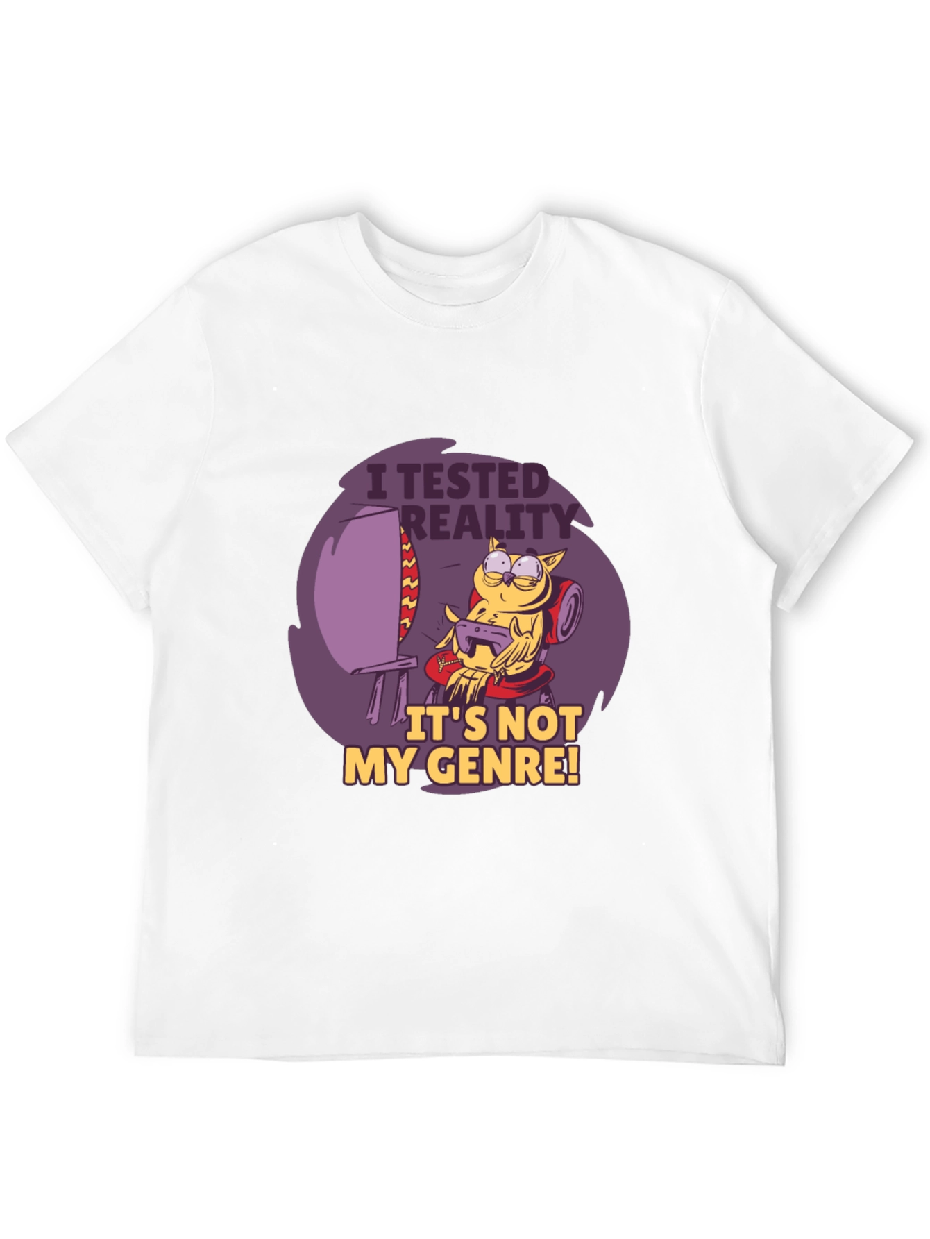 Gamer Owl T-Shirt - I Tested Reality Graphic Tee