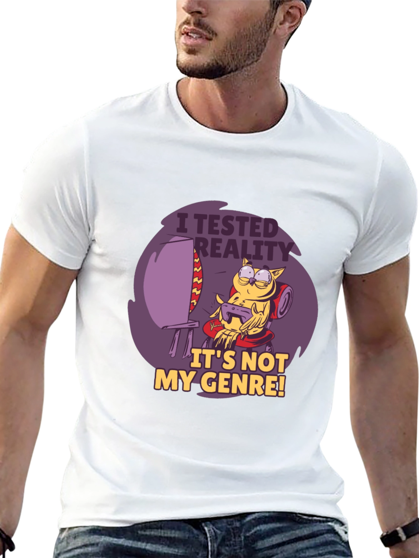 Gamer Owl T-Shirt - I Tested Reality Graphic Tee
