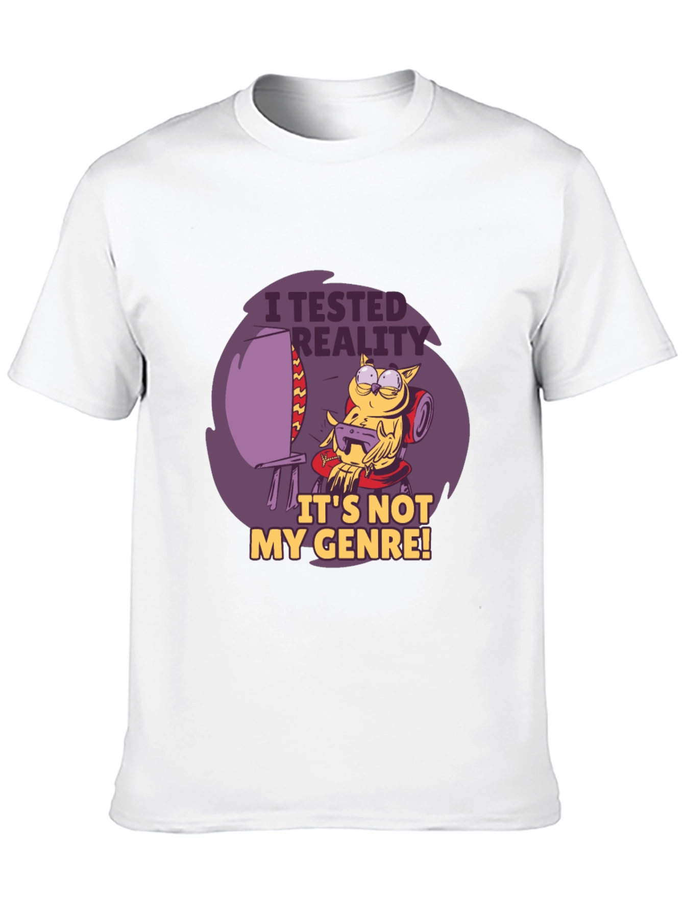 Gamer Owl T-Shirt - I Tested Reality Graphic Tee
