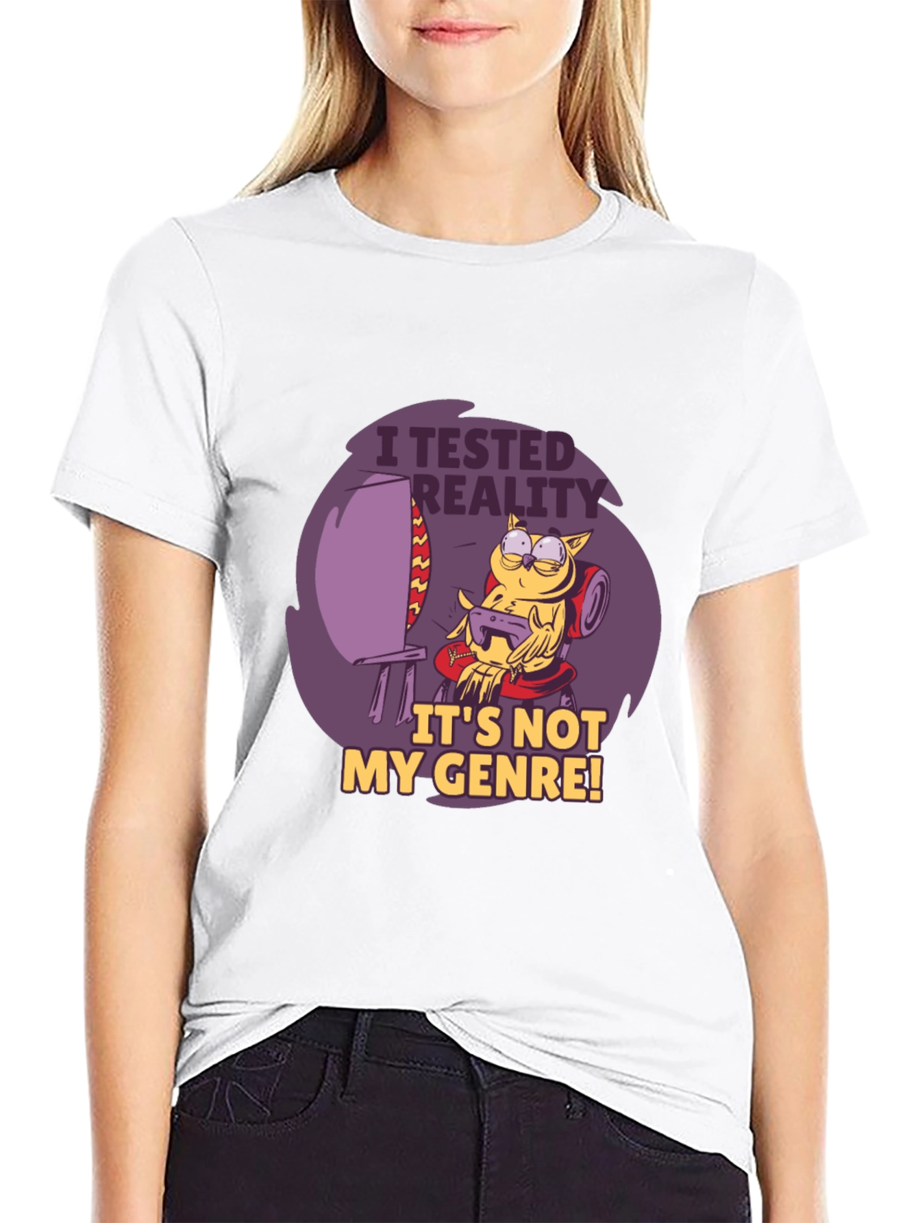 Gamer Owl T-Shirt - I Tested Reality Graphic Tee