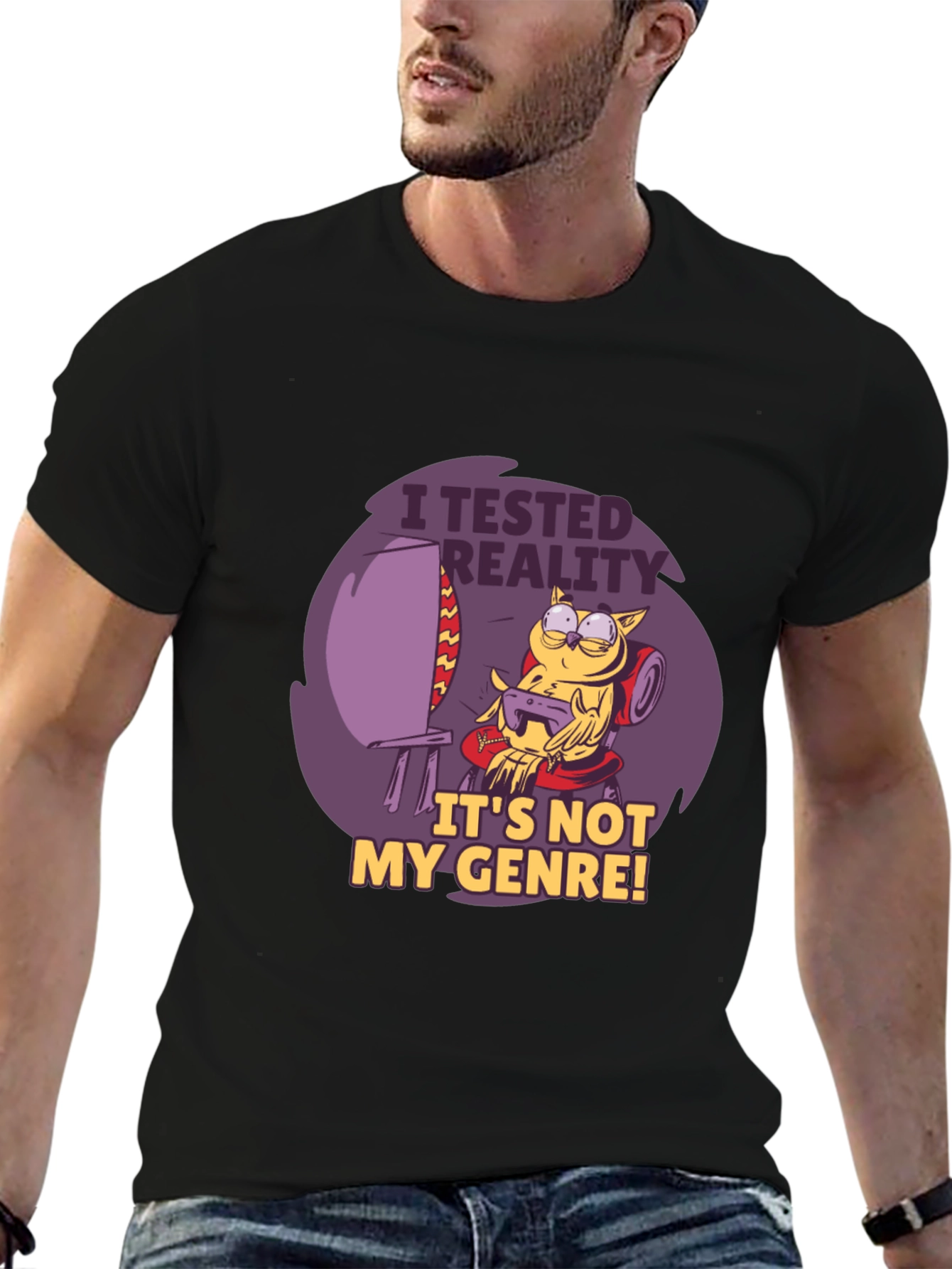 Gamer Owl T-Shirt - I Tested Reality Graphic Tee