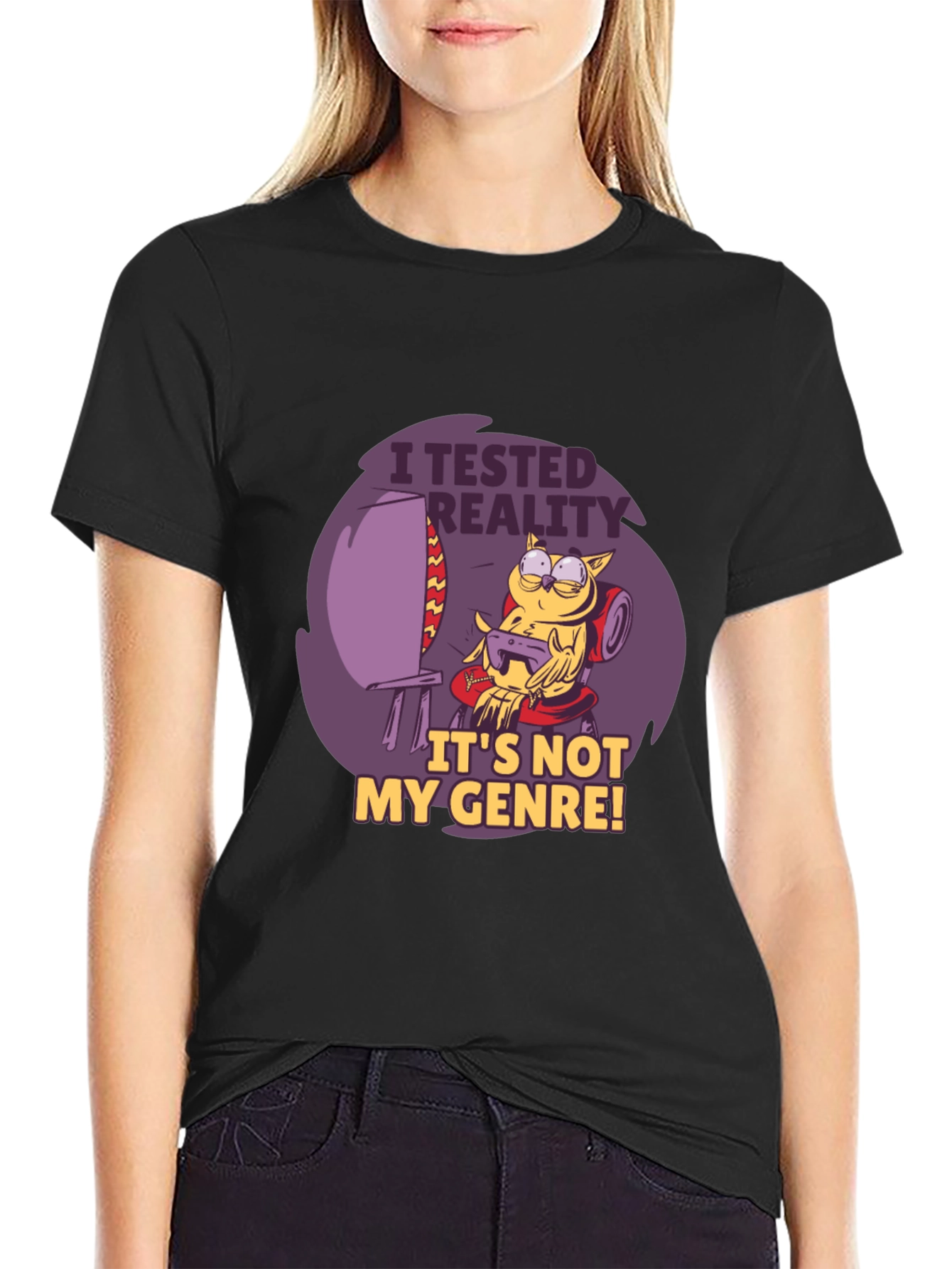 Gamer Owl T-Shirt - I Tested Reality Graphic Tee