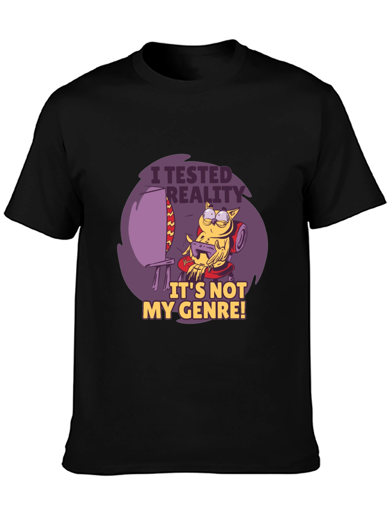 Gamer Owl T-Shirt - I Tested Reality Graphic Tee