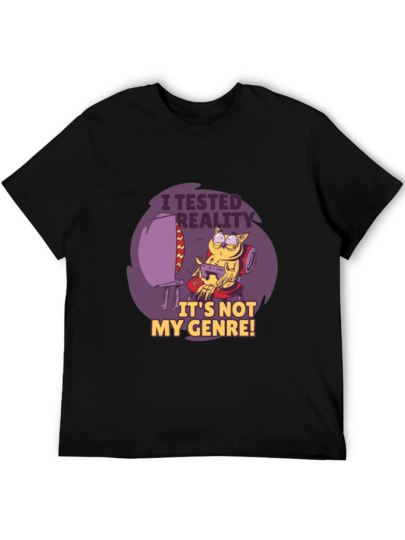 Gamer Owl T-Shirt - I Tested Reality Graphic Tee