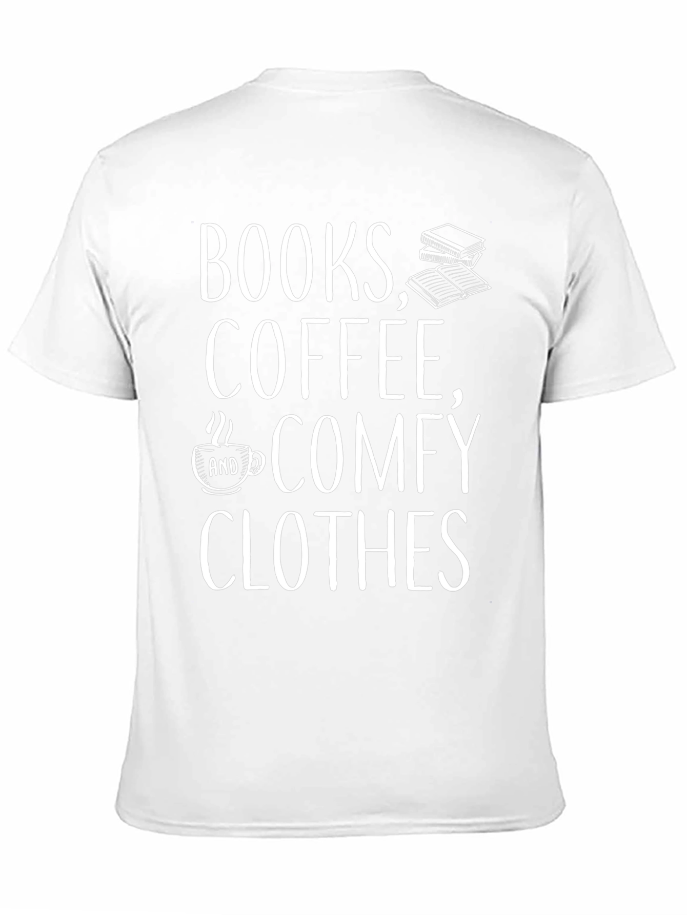 Books Coffee Comfy Clothes Graphic Tee