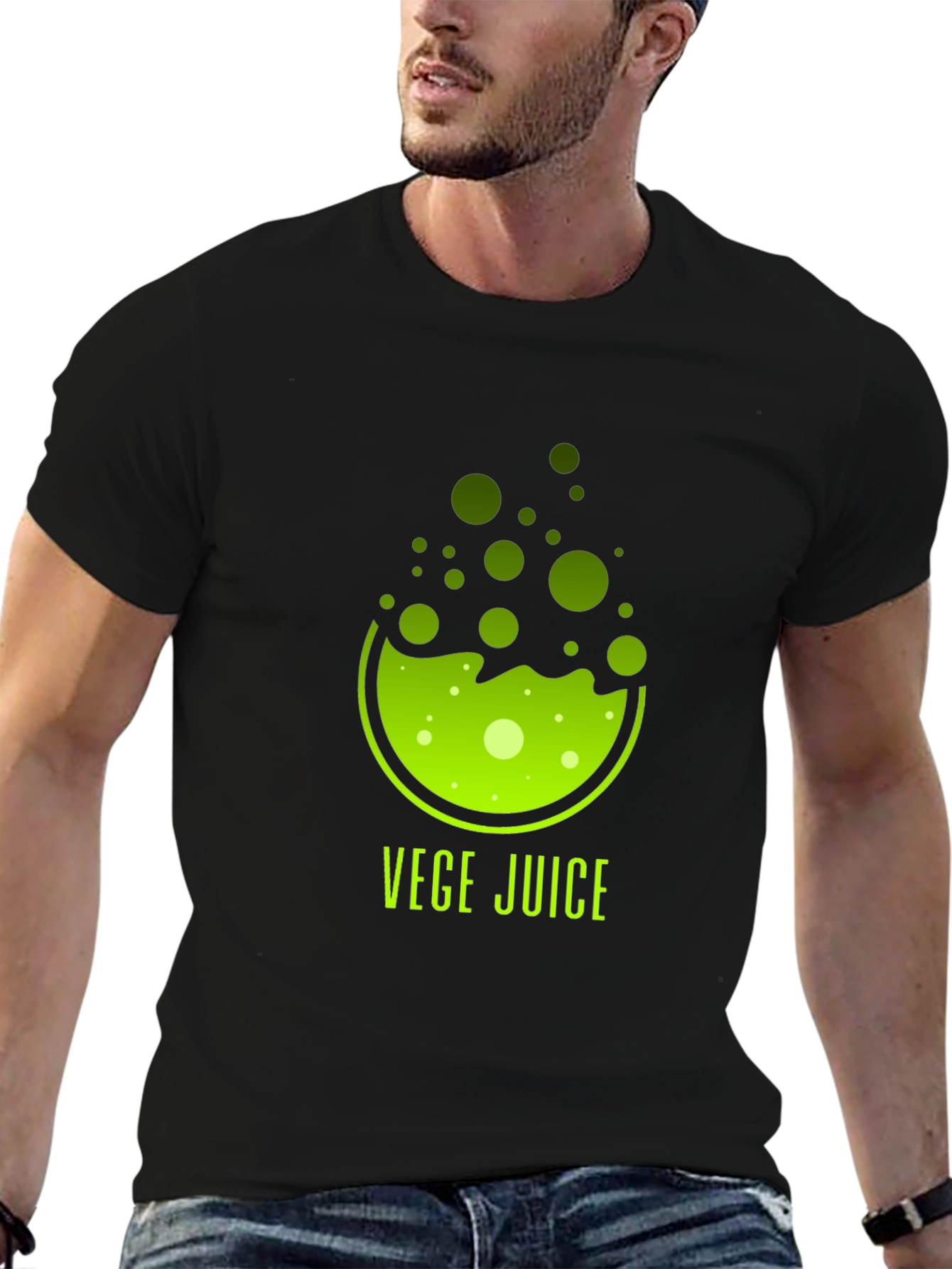 Vege Juice Black T-Shirt - Healthy Living