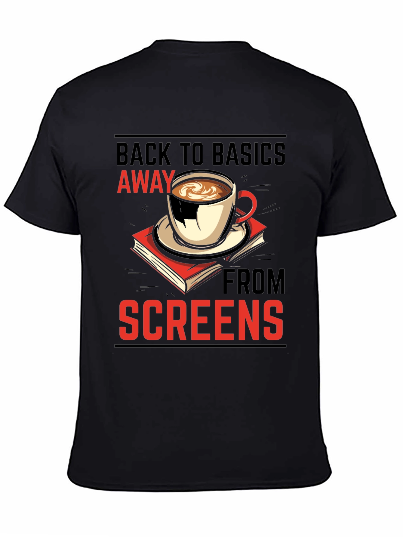 Back to Basics T-Shirt: Coffee & Books