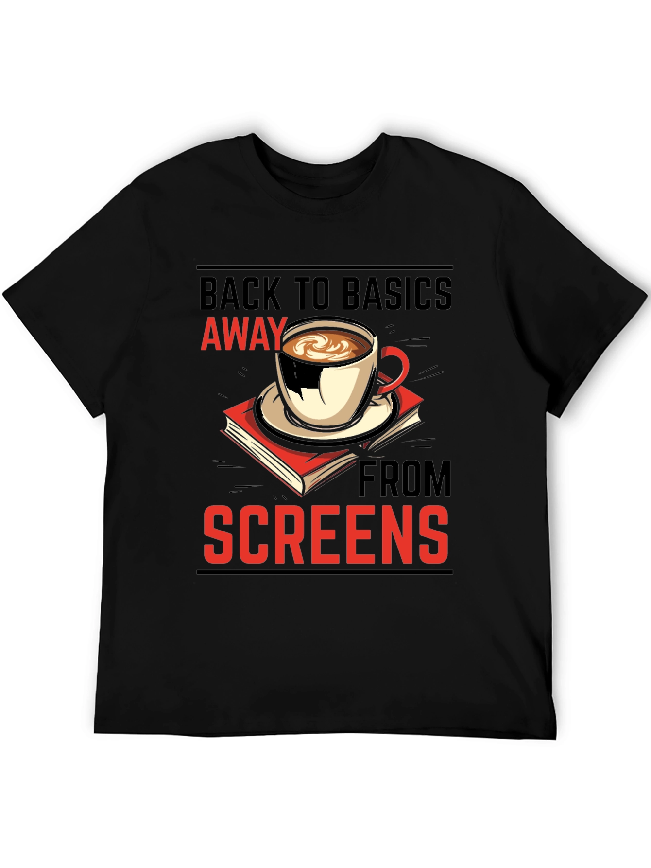 Back to Basics T-Shirt: Coffee & Books