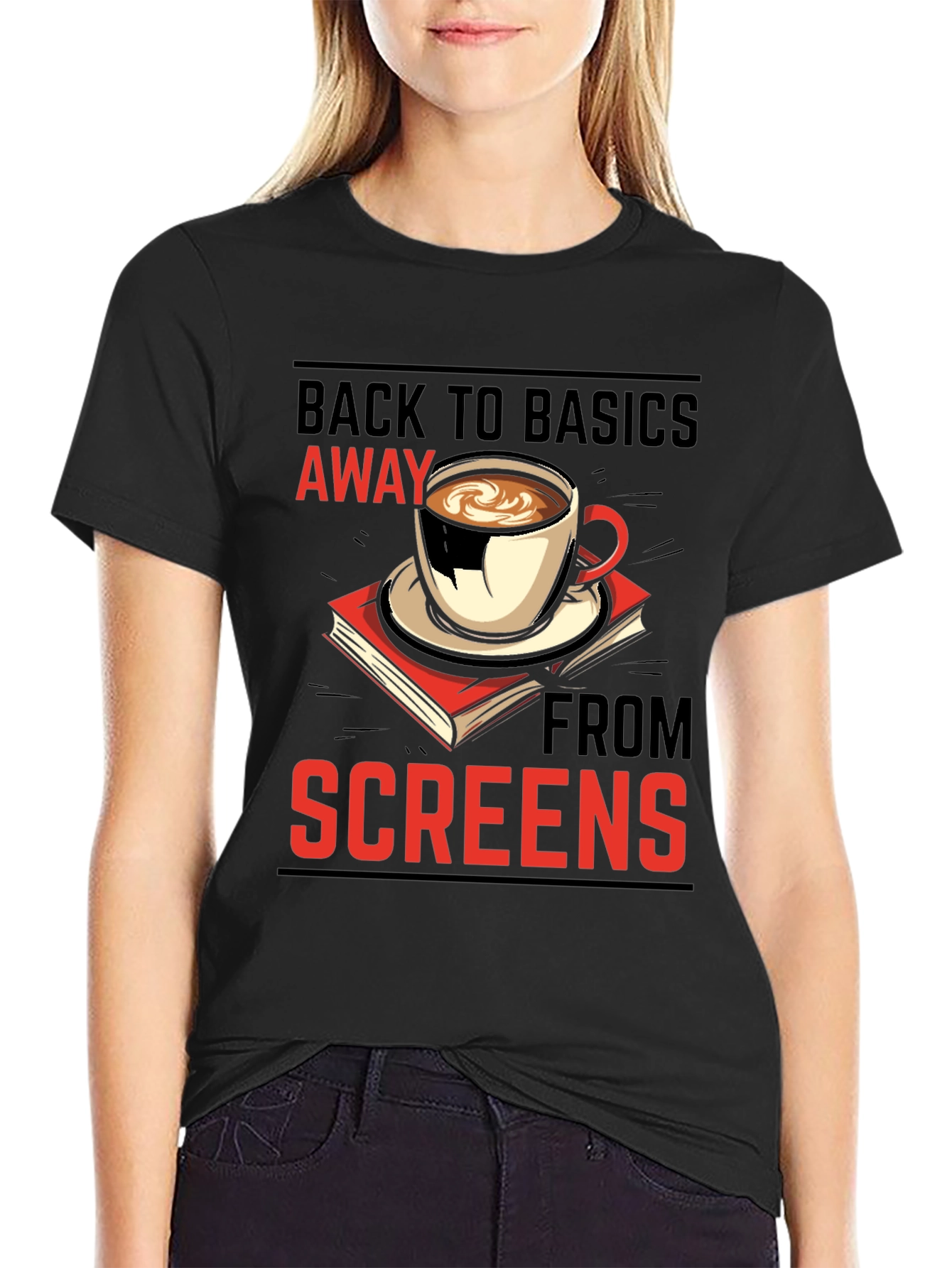 Back to Basics T-Shirt: Coffee & Books