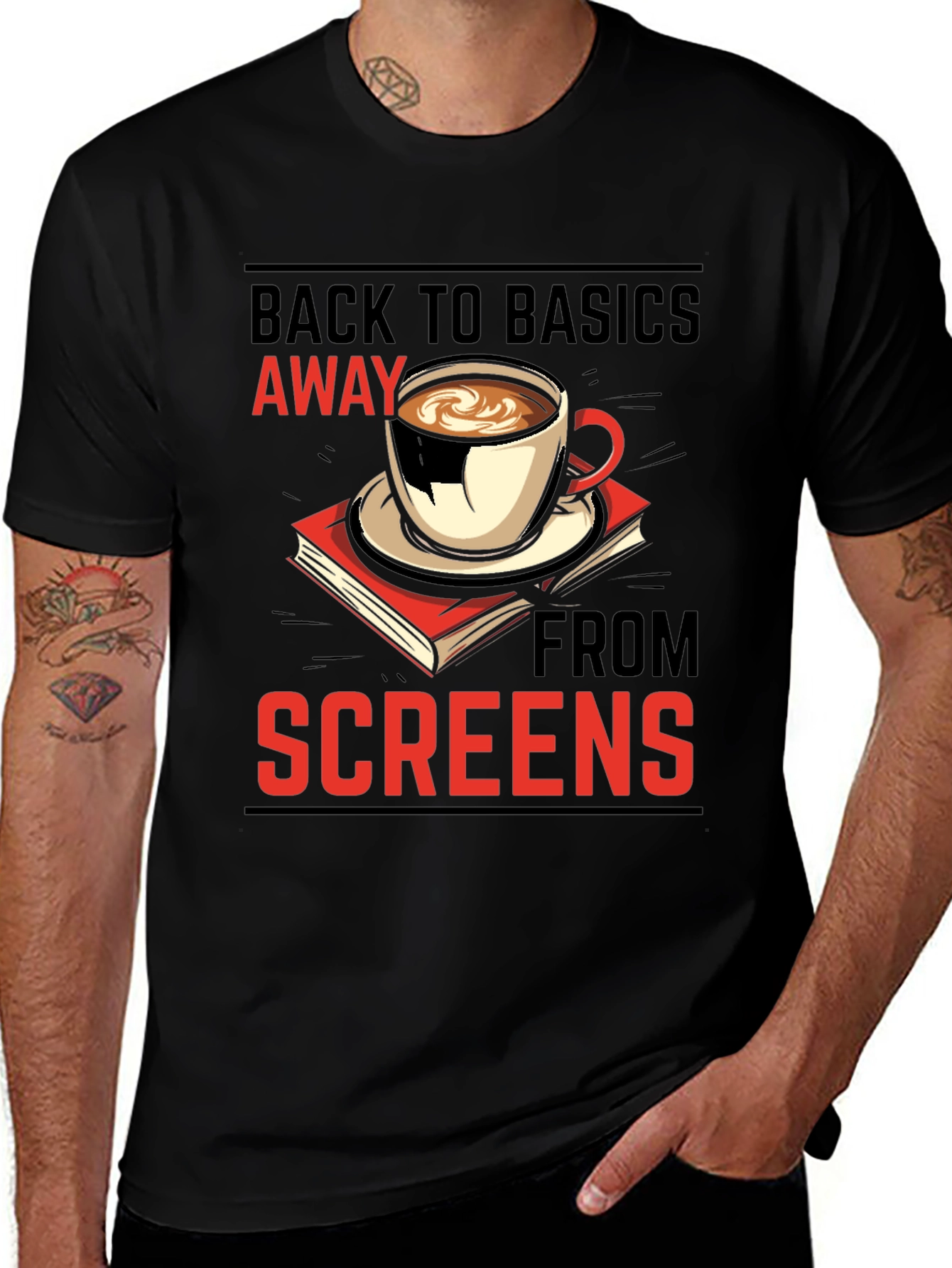 Back to Basics T-Shirt: Coffee & Books