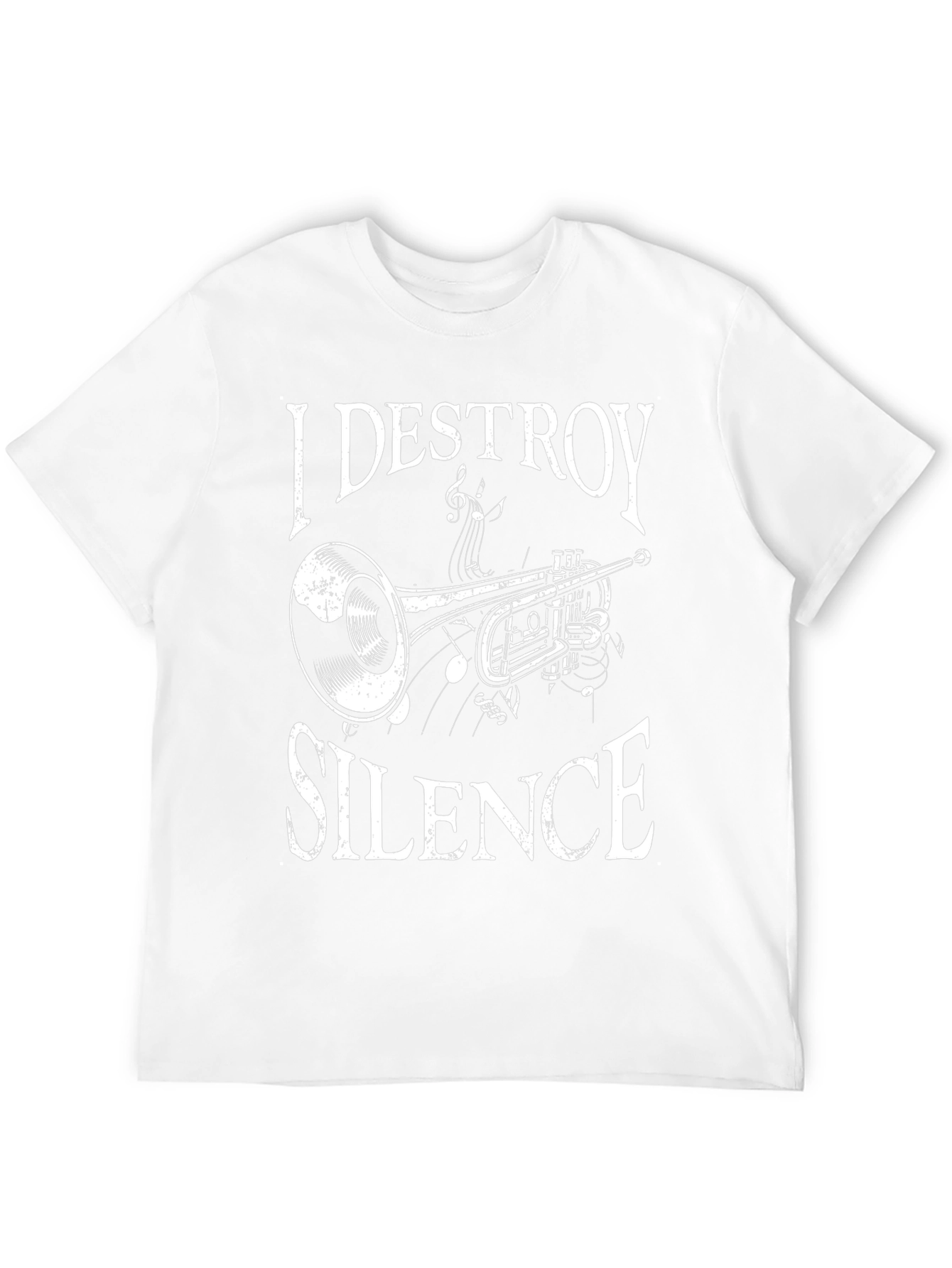 I DESTROY SILENCE Trumpet Graphic T-Shirt