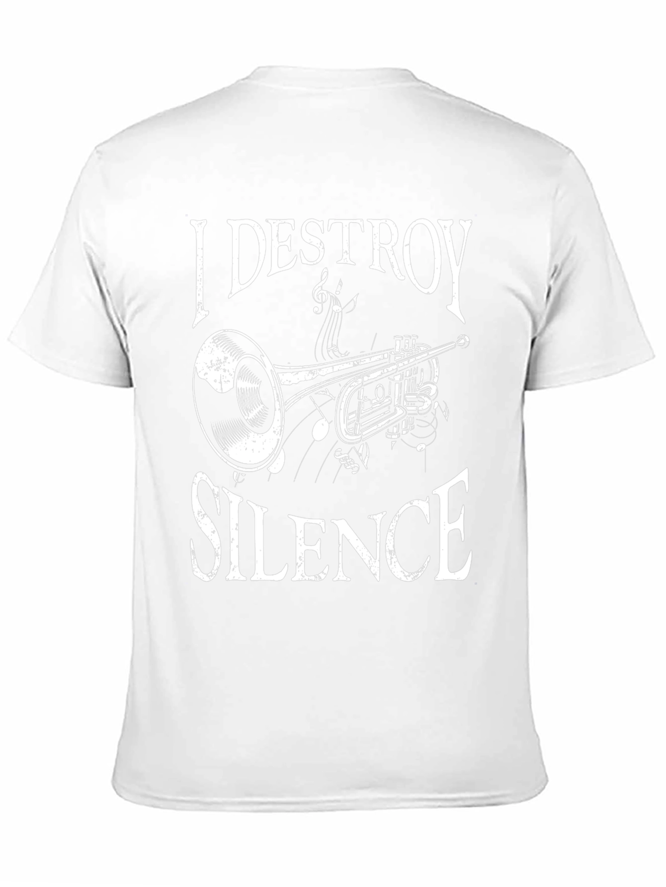 I DESTROY SILENCE Trumpet Graphic T-Shirt