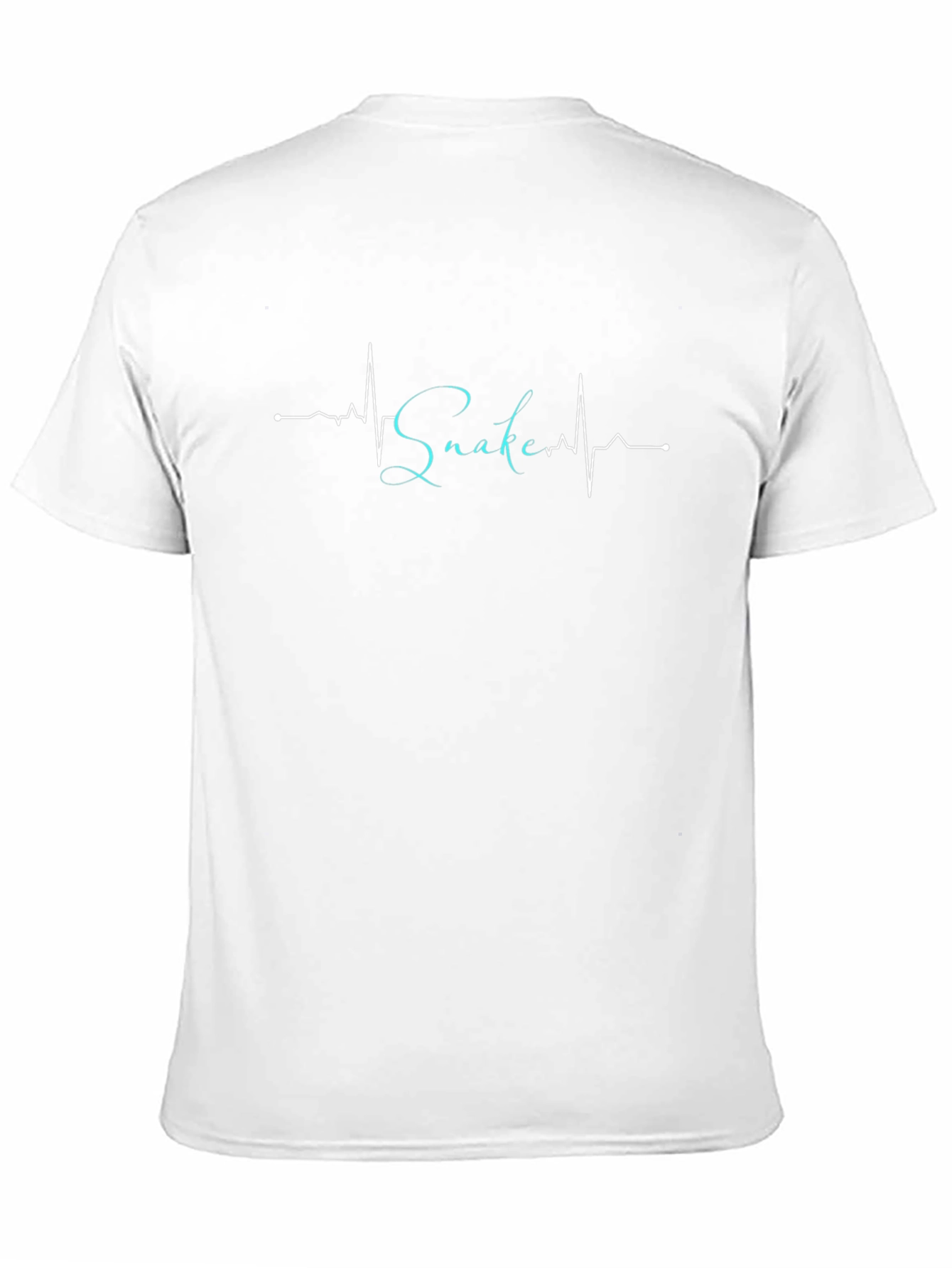 Snake Heartbeat Graphic Black Tee