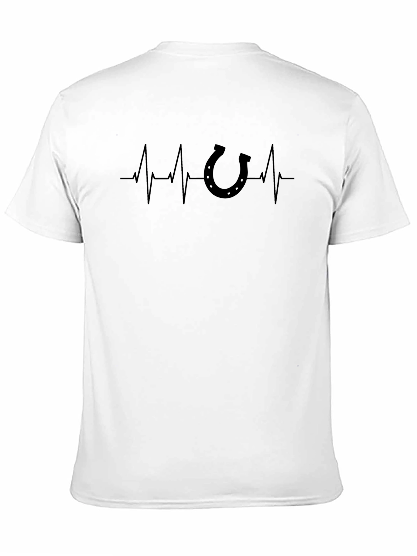 Heartbeat Horseshoe Black T-Shirt