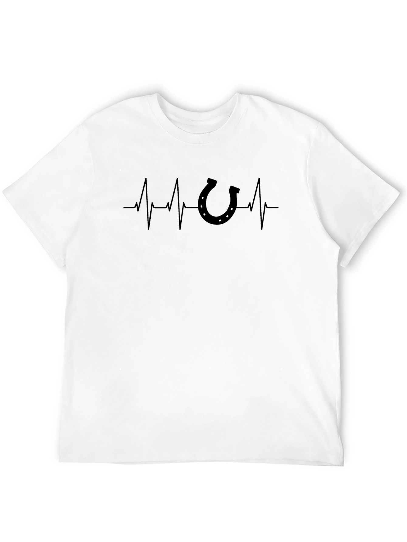 Heartbeat Horseshoe Black T-Shirt