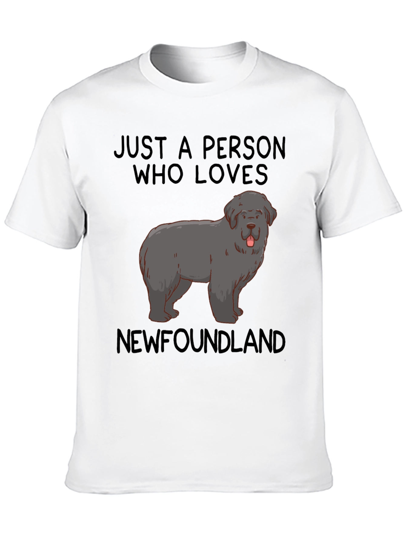 Newfoundland Dog Lover T-Shirt Unisex Black Tee