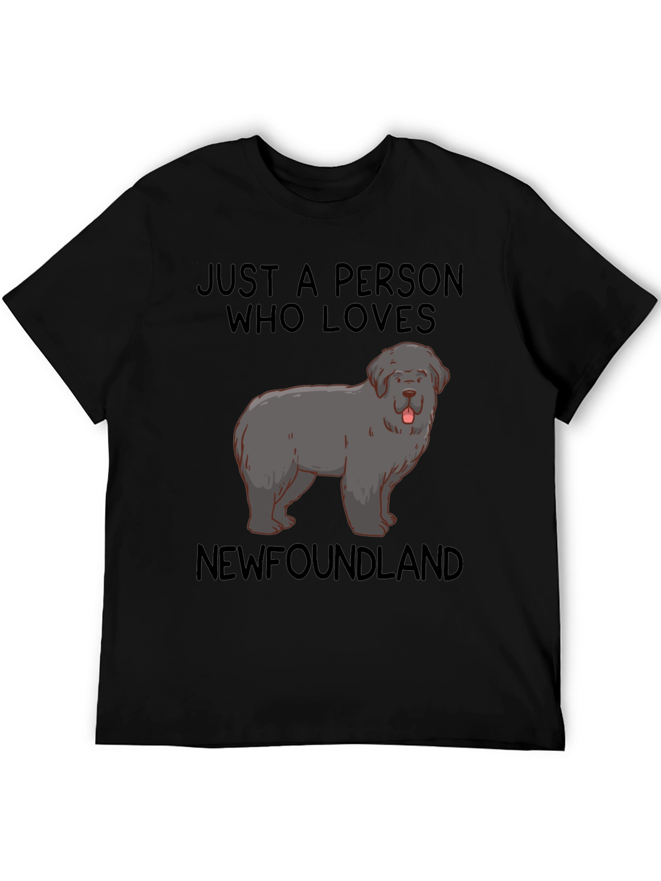 Newfoundland Dog Lover T-Shirt Unisex Black Tee
