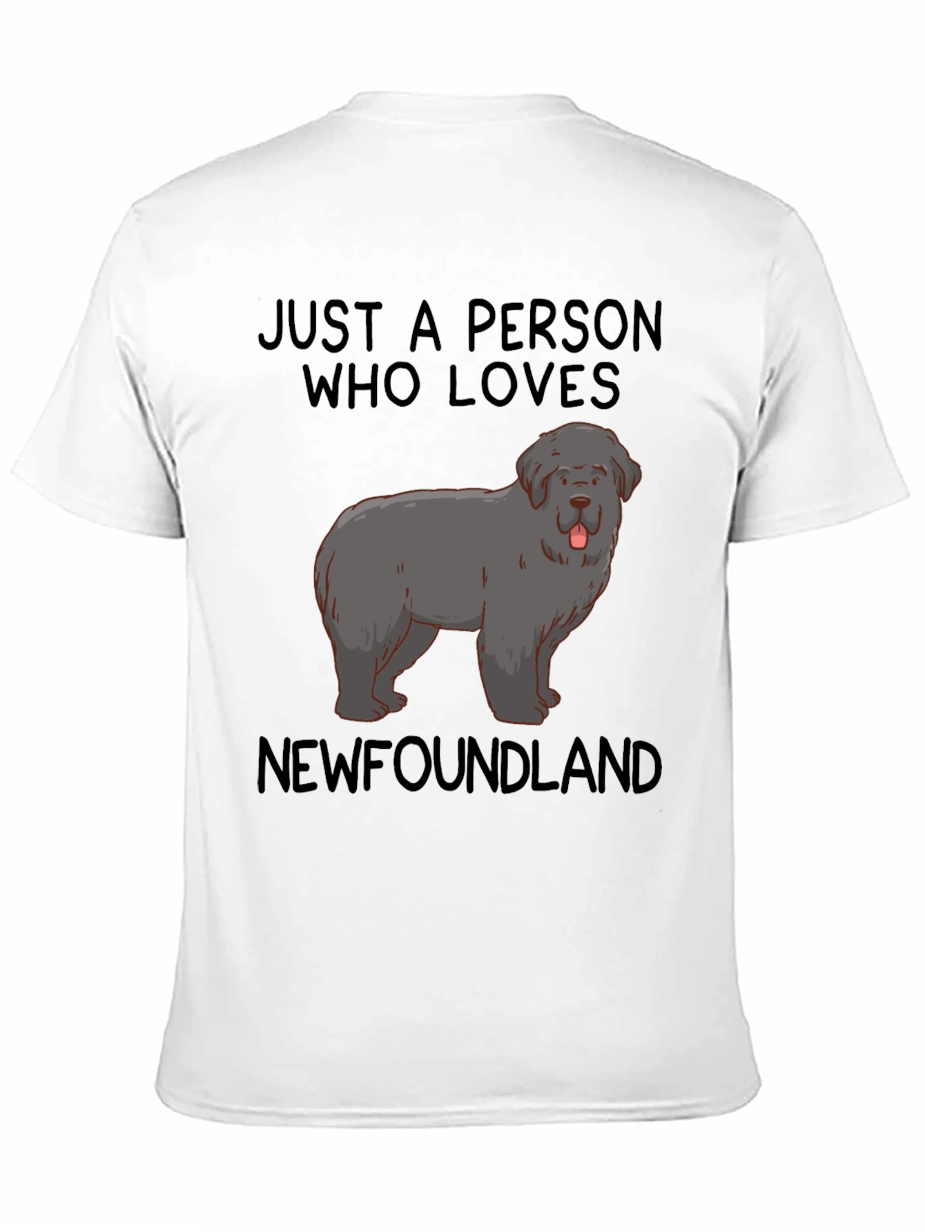 Newfoundland Dog Lover T-Shirt Unisex Black Tee