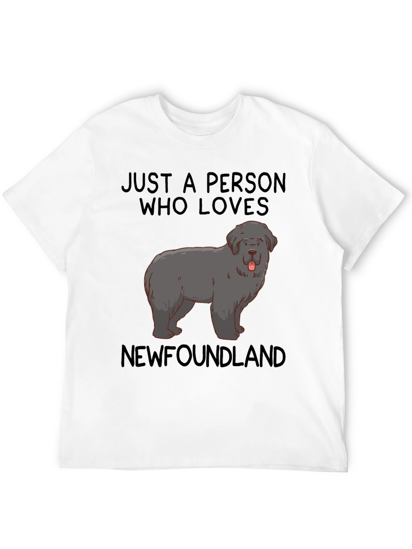 Newfoundland Dog Lover T-Shirt Unisex Black Tee