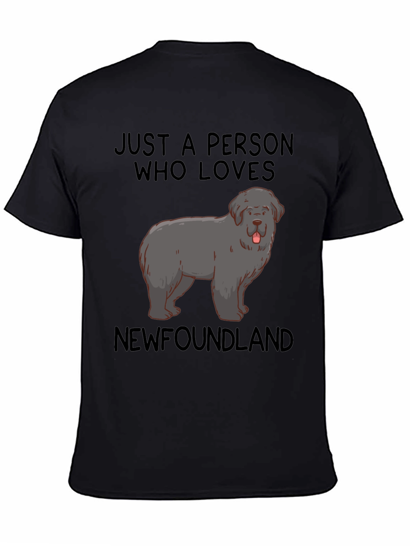 Newfoundland Dog Lover T-Shirt Unisex Black Tee