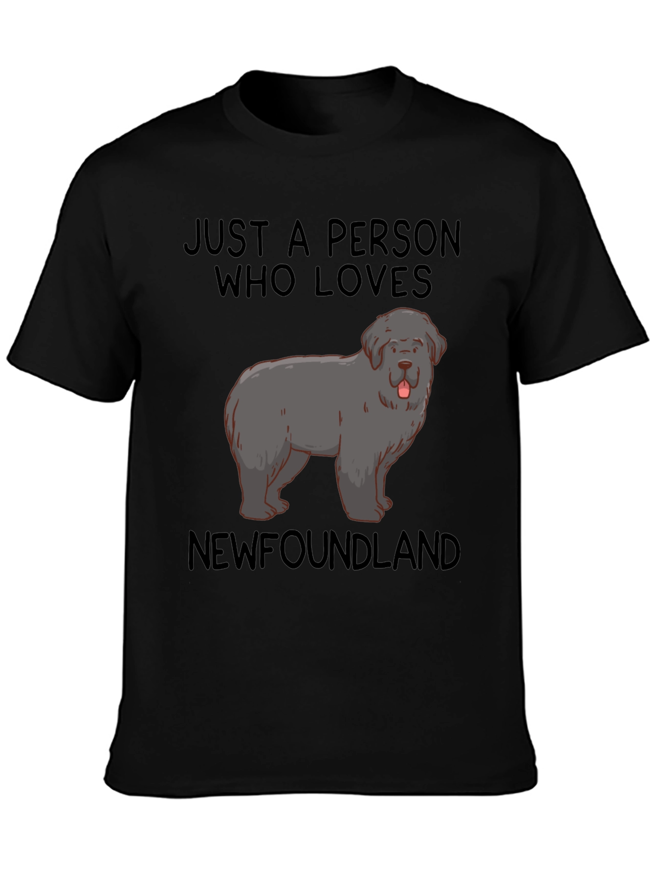 Newfoundland Dog Lover T-Shirt Unisex Black Tee