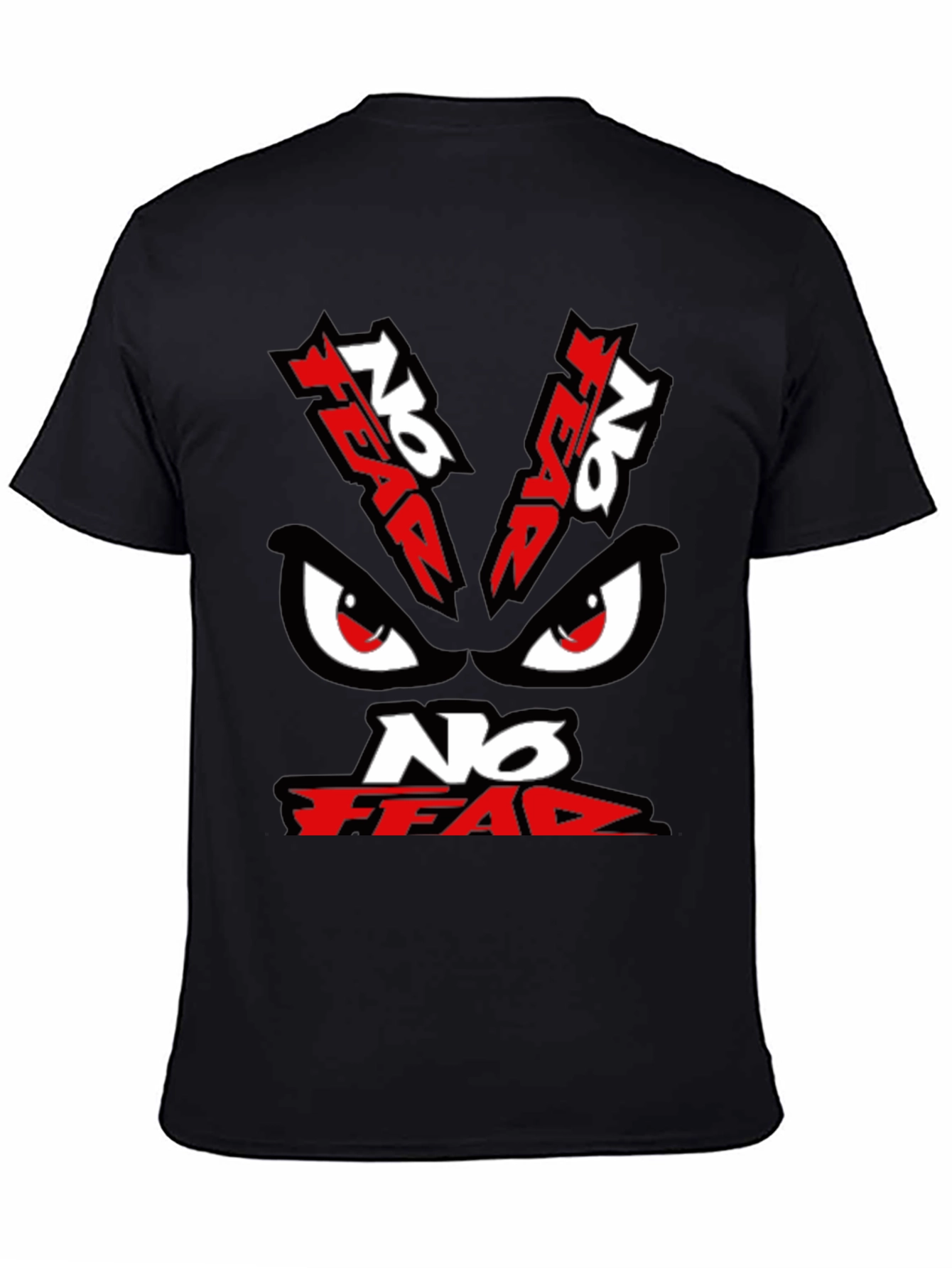 No Fear Graphic Print Black T-Shirt