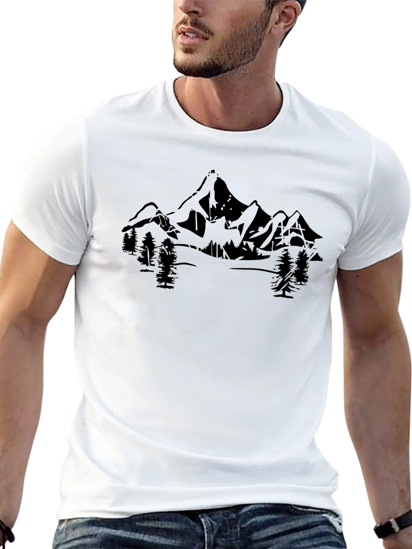 Mountain Graphic Tee - Black