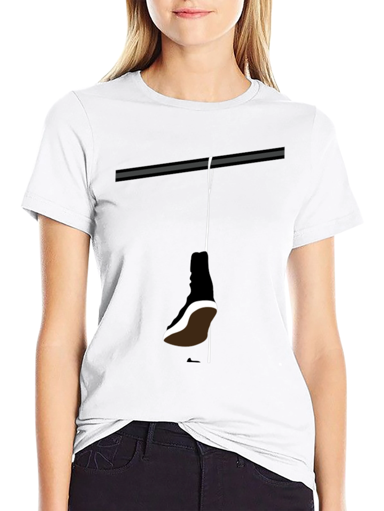 Hanging Shoe Graphic Tee - Urban Style Shirt