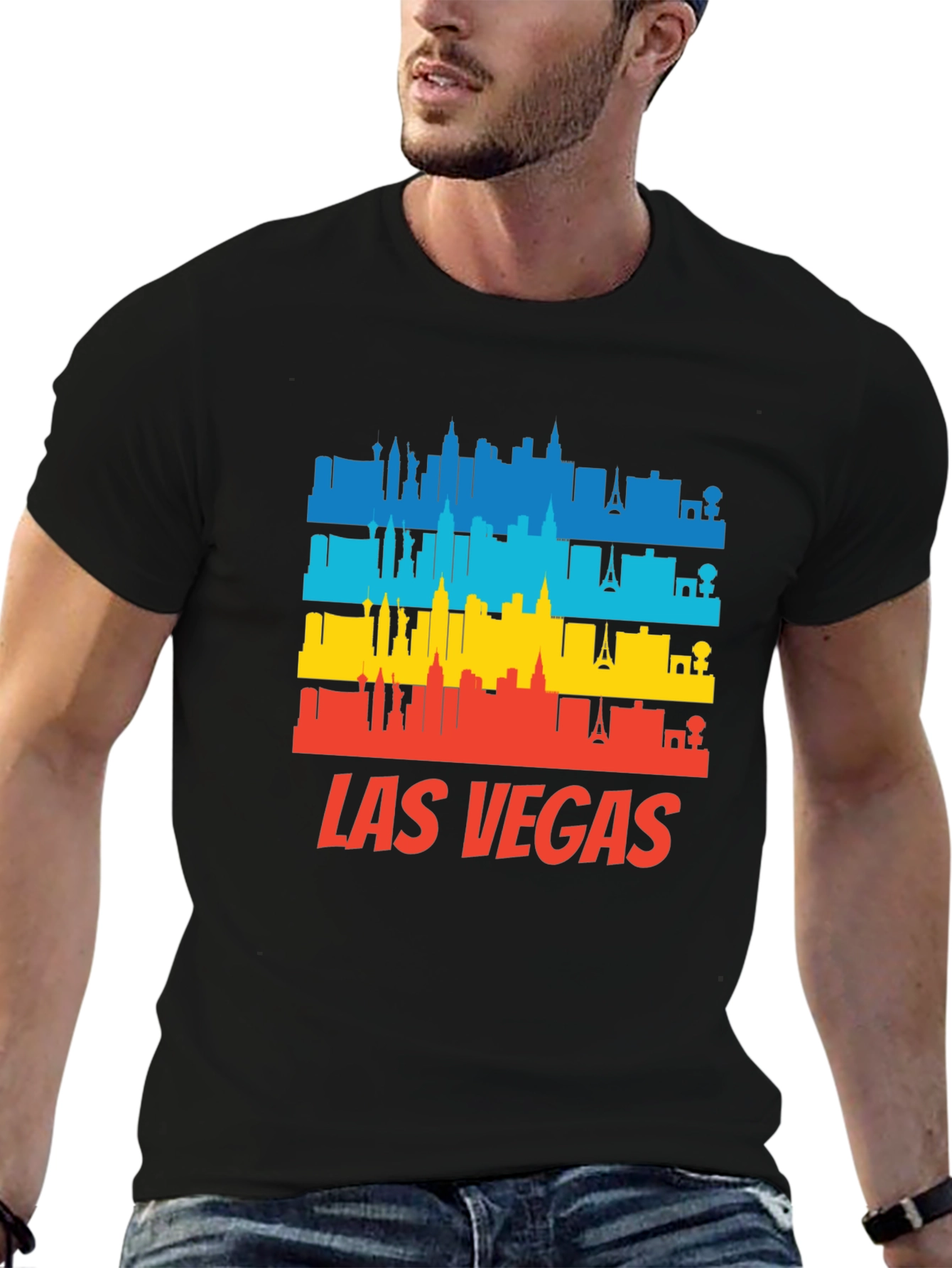 Las Vegas Skyline Graphic T-Shirt