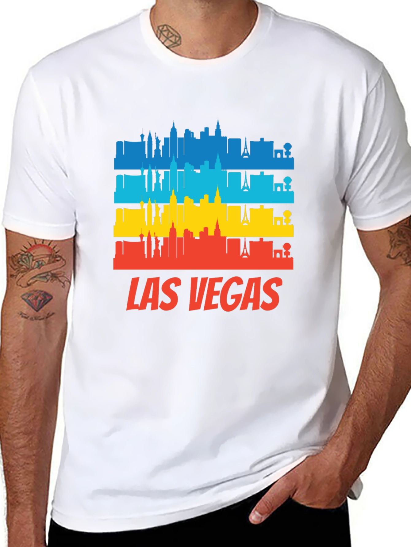 Las Vegas Skyline Graphic T-Shirt