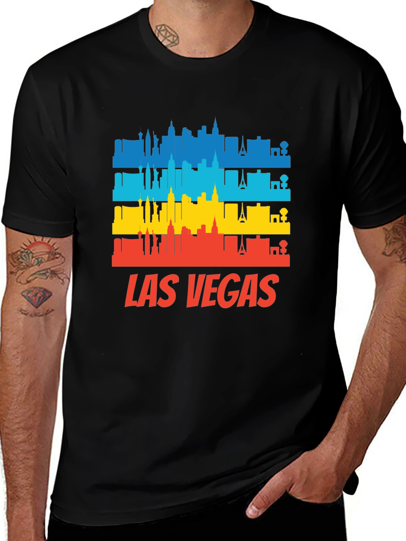 Las Vegas Skyline Graphic T-Shirt