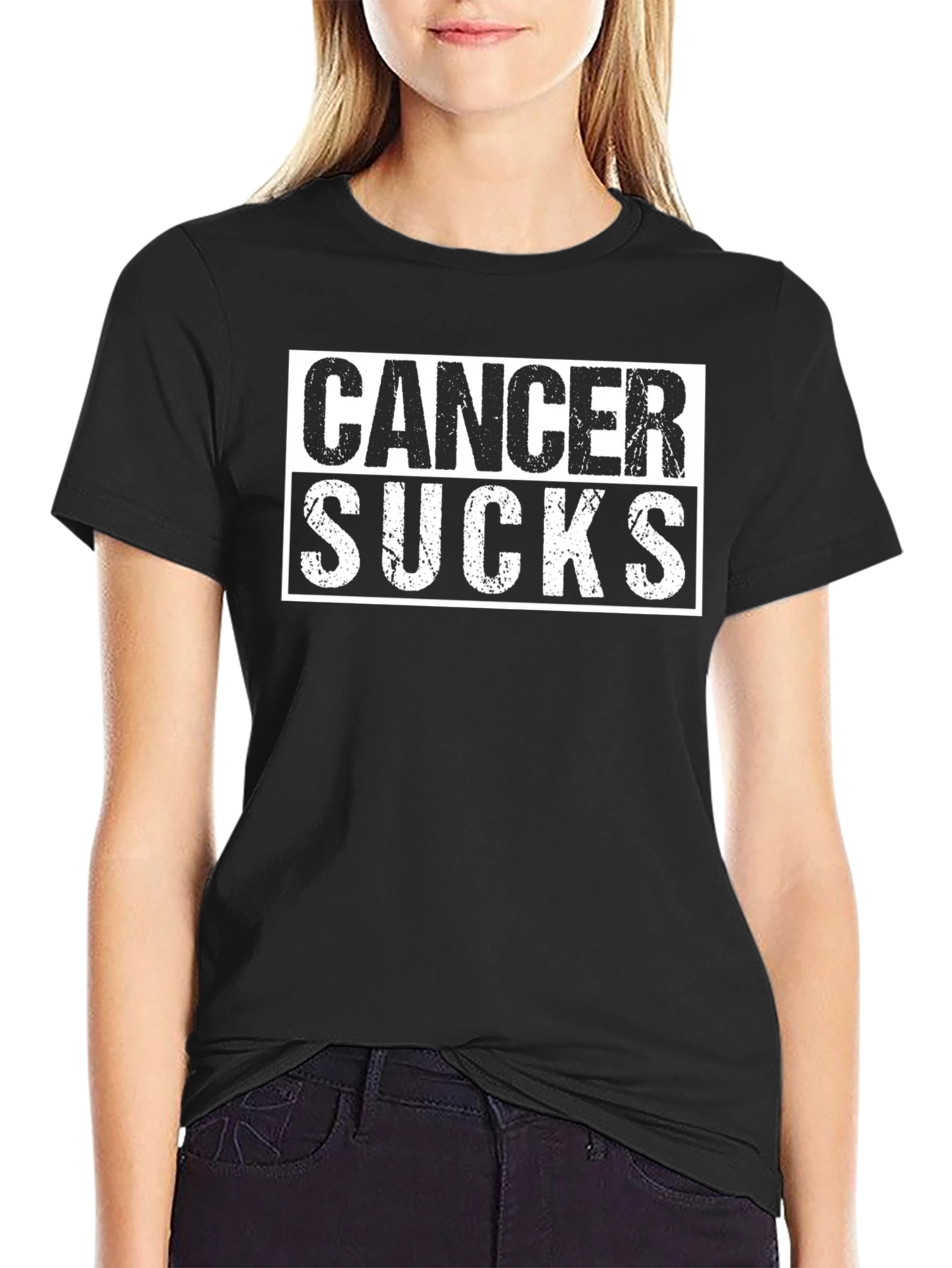 Cancer Sucks Graphic Tee - Black Unisex T-Shirt